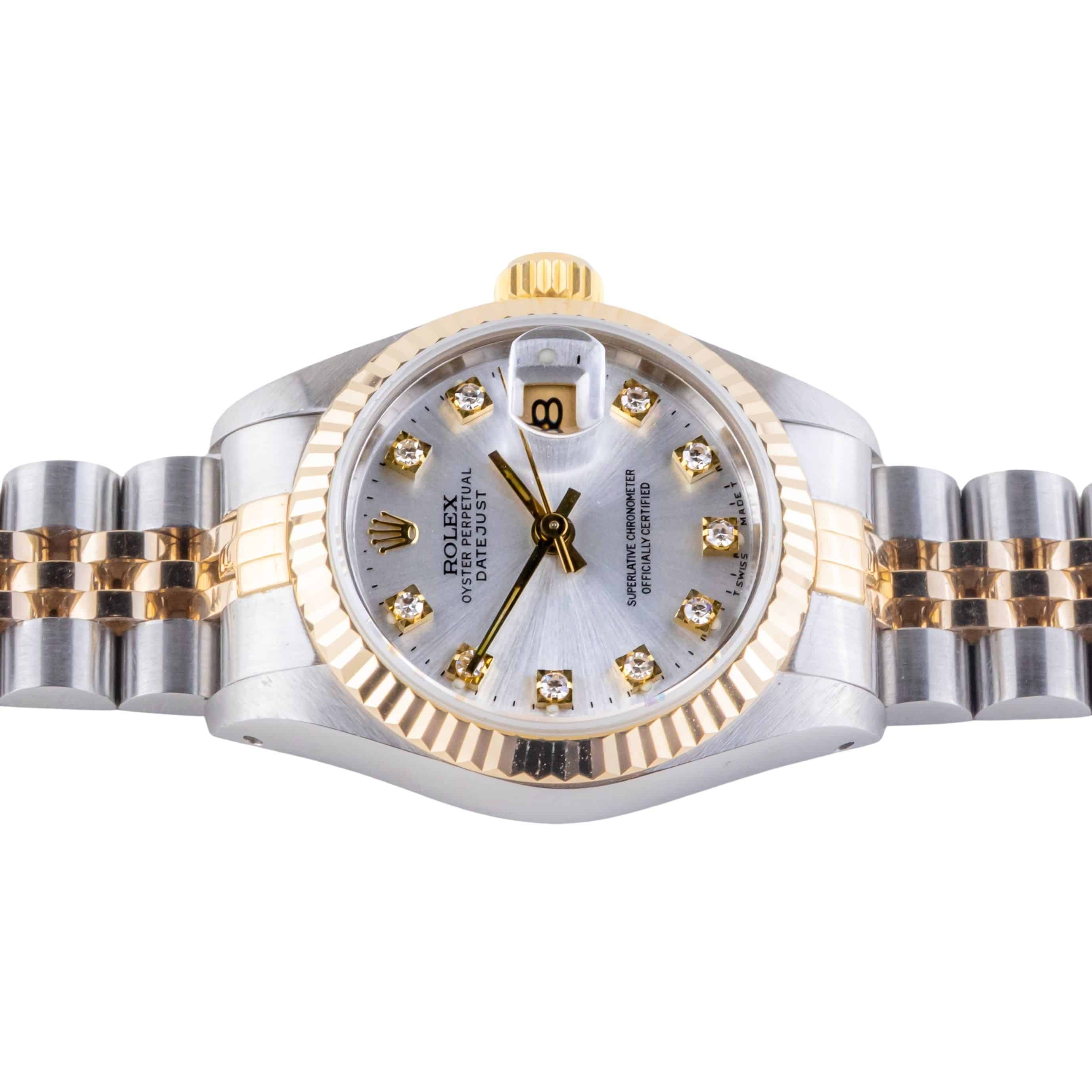 Rolex Lady-Datejust Silver Diamond 69173 1986 (Full Set) 5 2E0B1455 1CG 3M