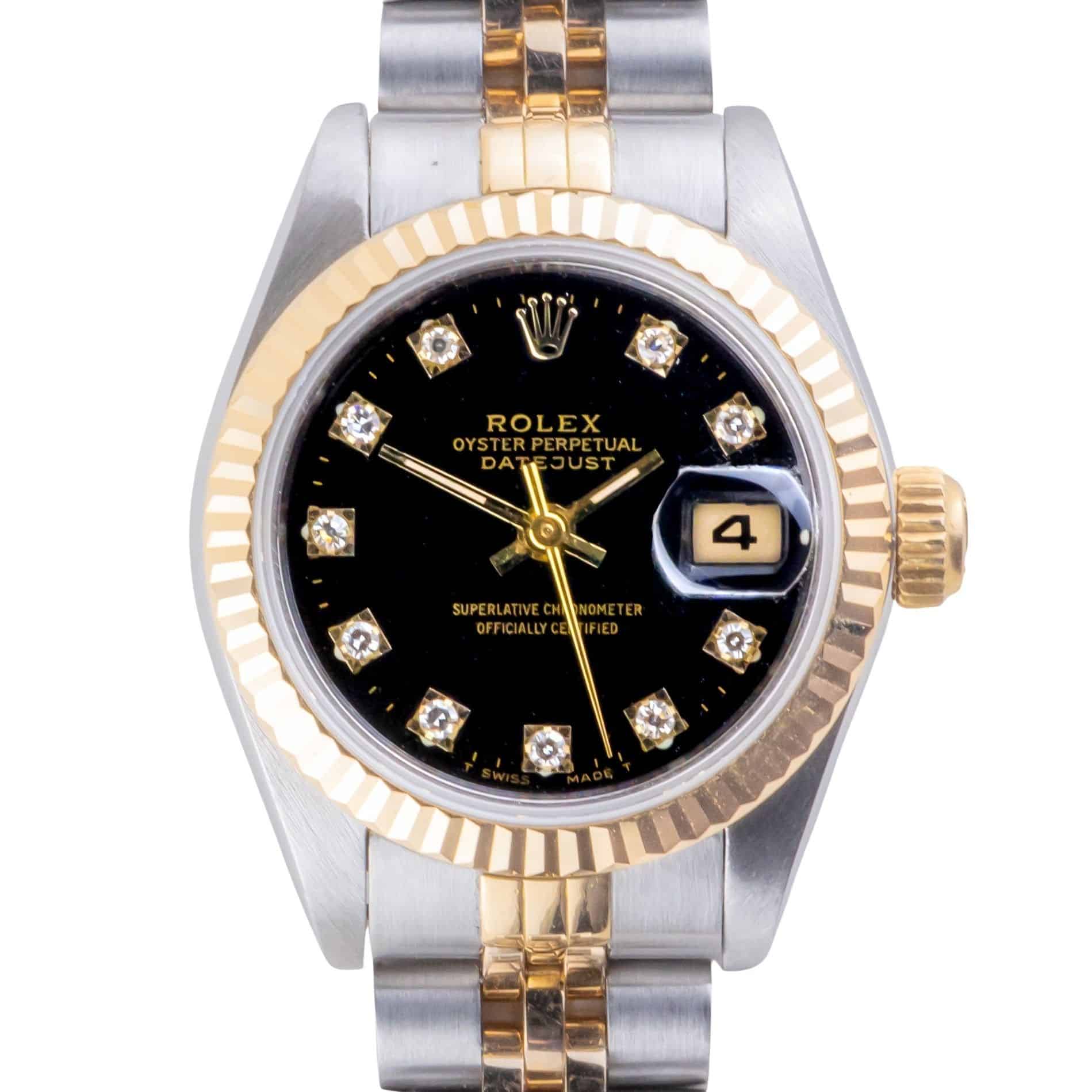 Rolex Lady-Datejust Black Diamond 69173 1991 (Full Set) 3 2E0B1462 1CG 3M