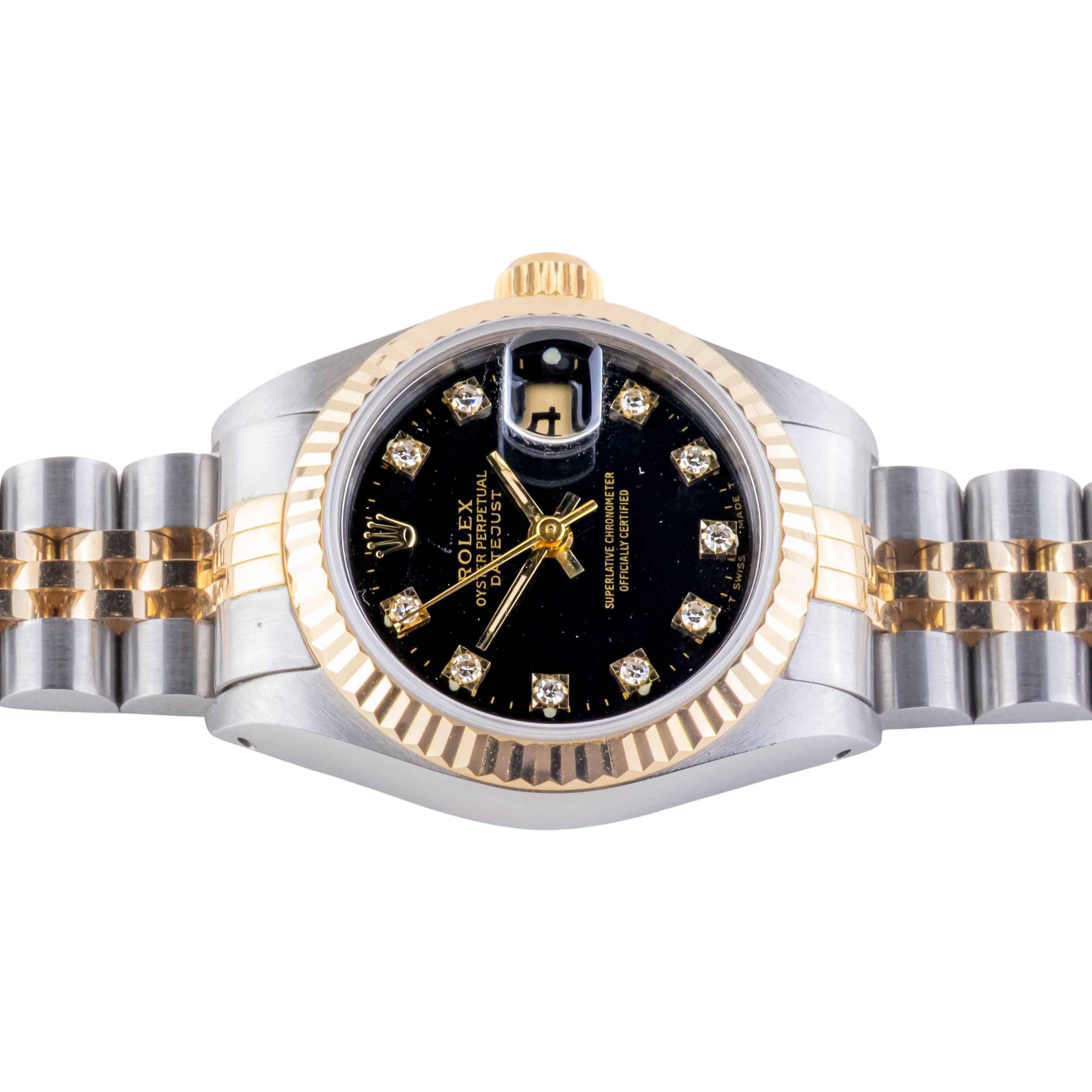 Rolex Lady-Datejust Black Diamond 69173 1991 (Full Set) 5 2E0B1467 1CG 3M