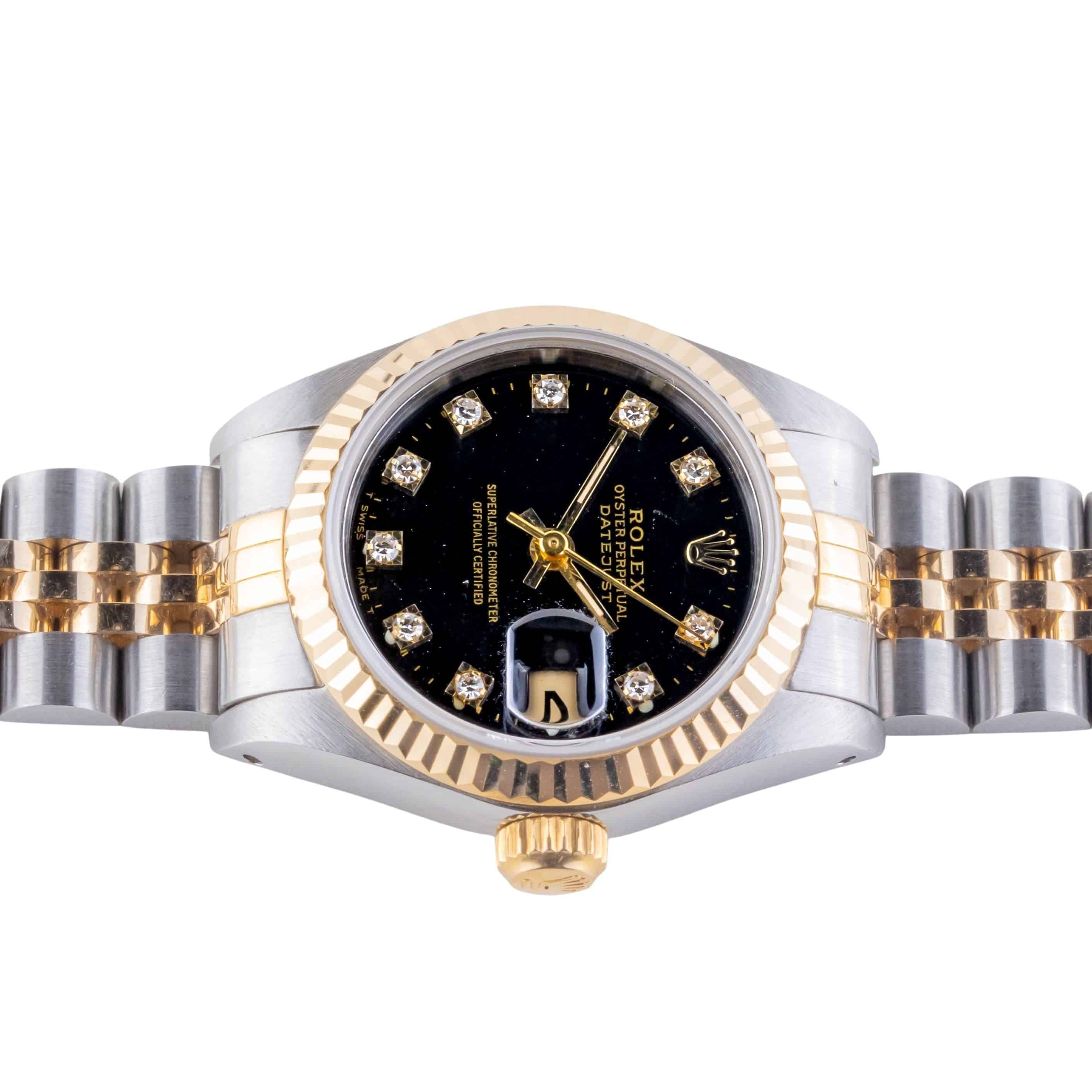 Rolex Lady-Datejust Black Diamond 69173 1991 (Full Set) 6 2E0B1469 1CG 3M
