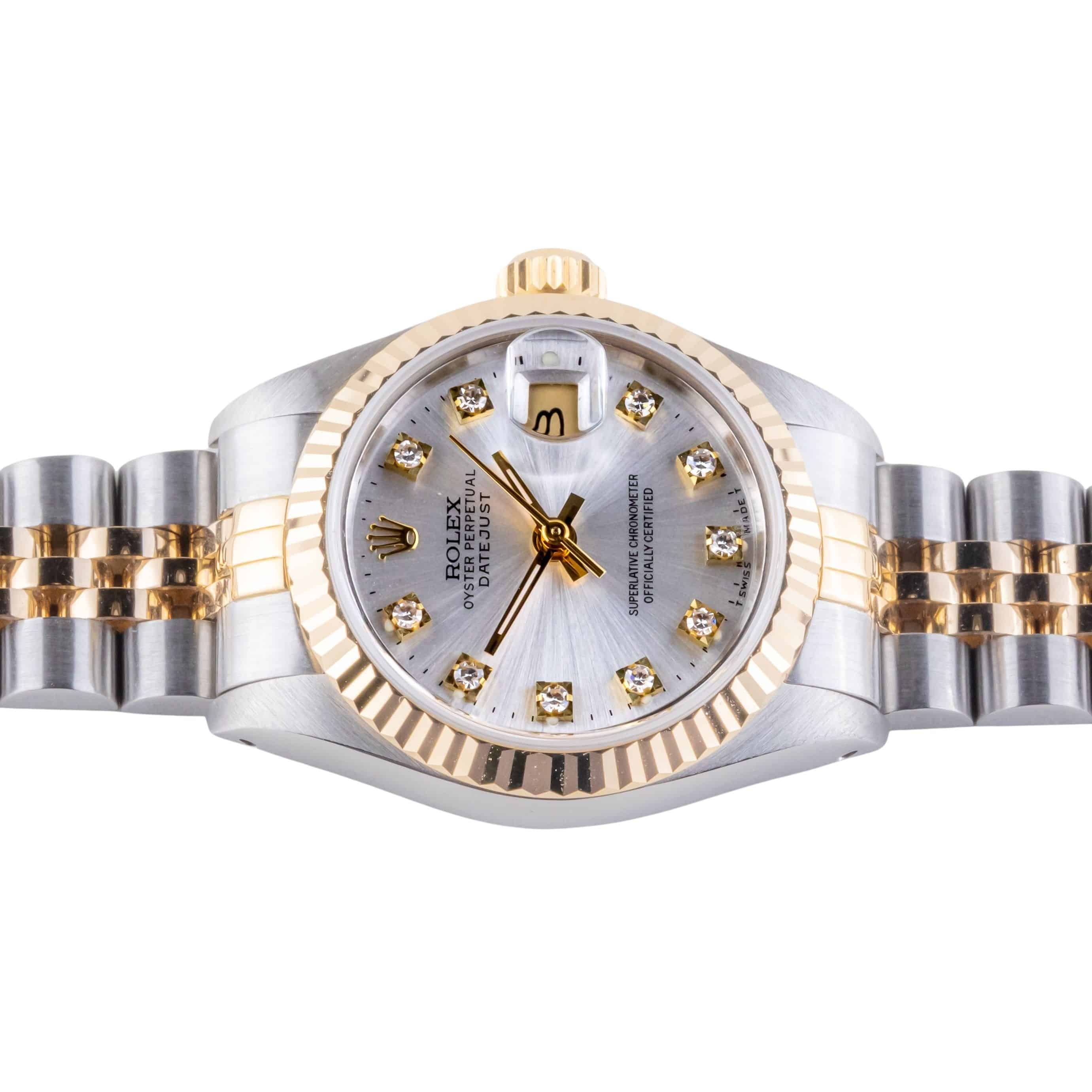 Rolex Lady-Datejust Silver Diamond 69173 1992 (Full Set) 5 2E0B1479 1CG 3M