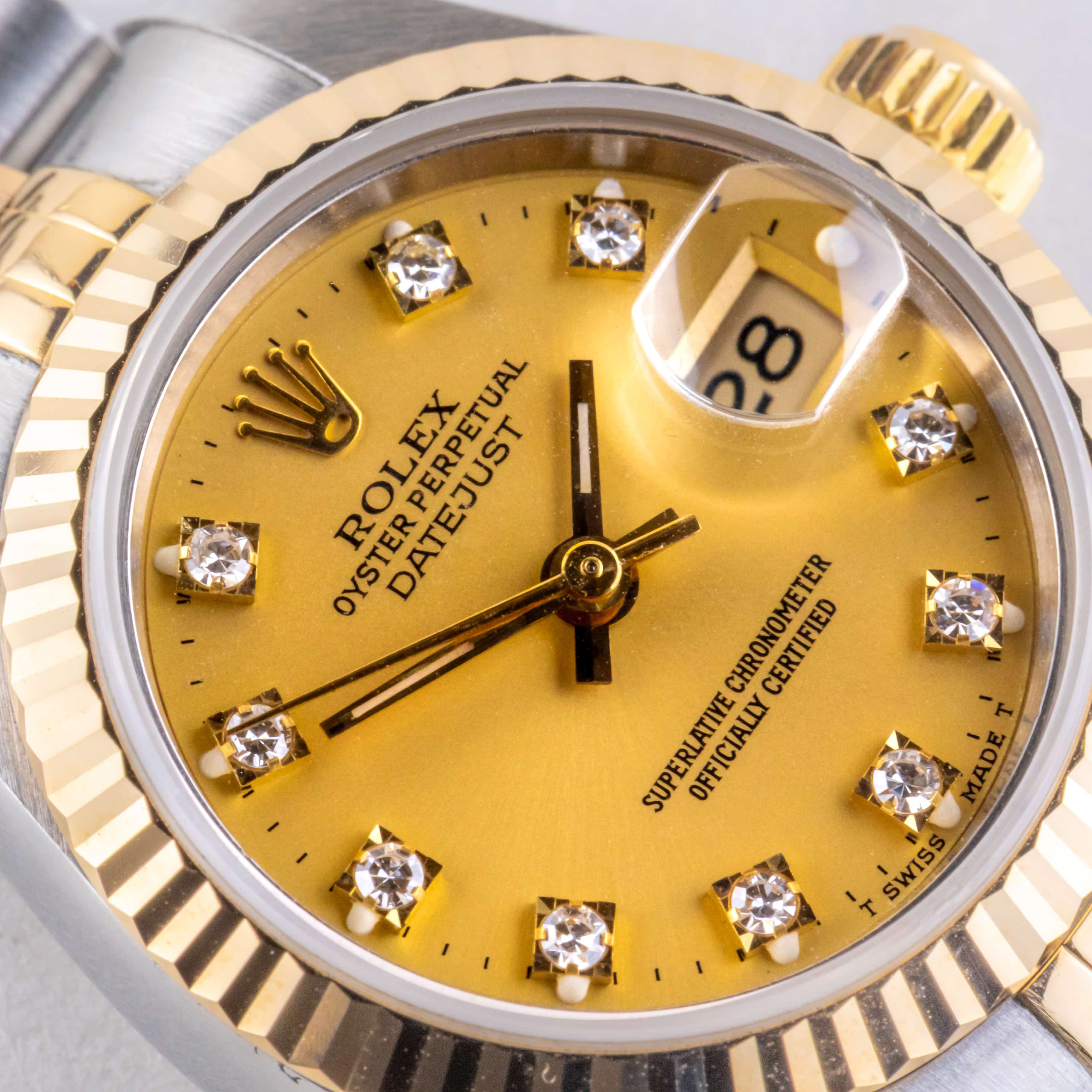 Rolex Lady-Datejust Champagne Diamond 69173 1993 Volledige Set) 2 Rolex Lady-Datejust Champagne Diamond 69173 1993 Volledige Set) - Afbeelding 2
