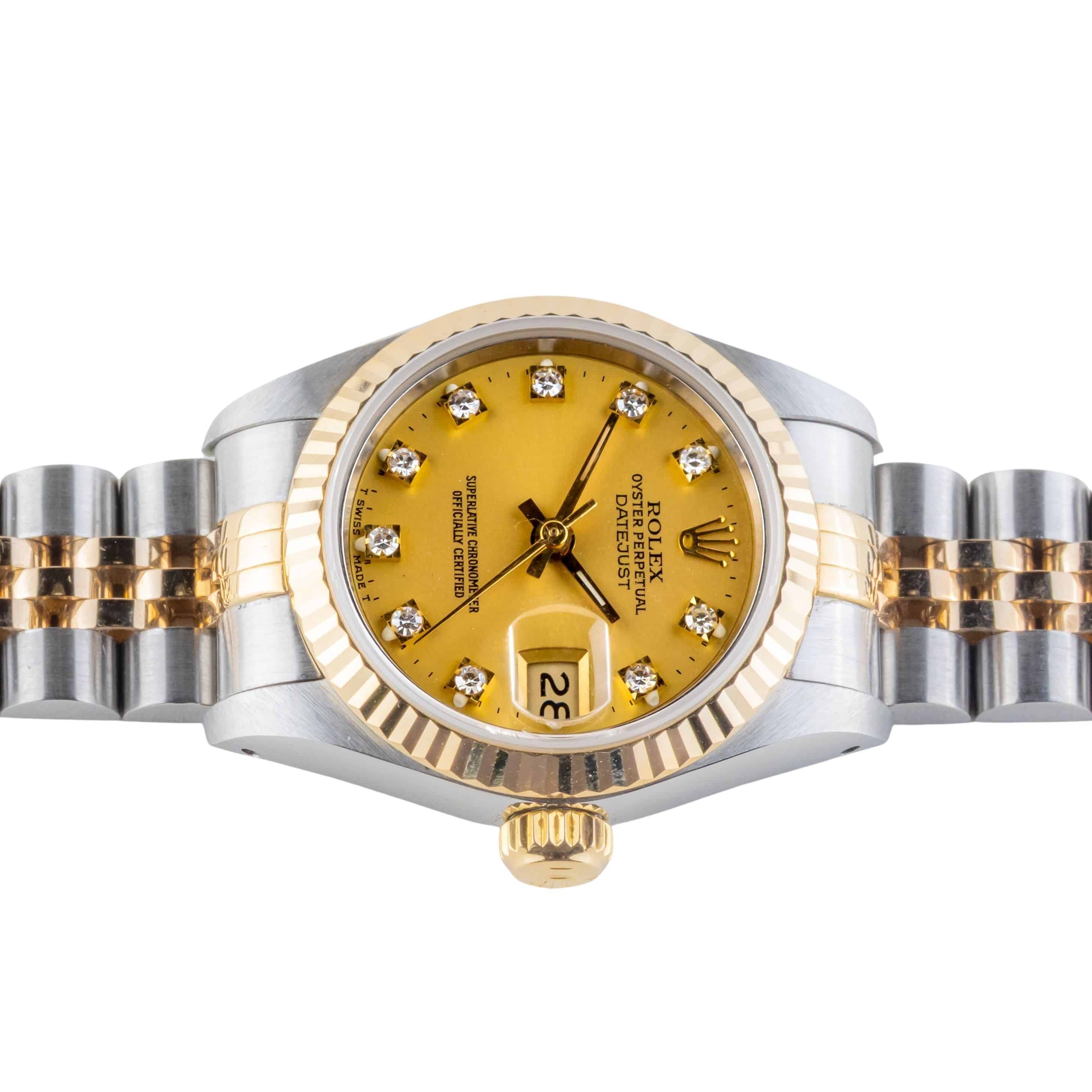 Rolex Lady-Datejust Champagne Diamond 69173 1993 Volledige Set) 6 Rolex Lady-Datejust Champagne Diamond 69173 1993 Volledige Set) - Afbeelding 6