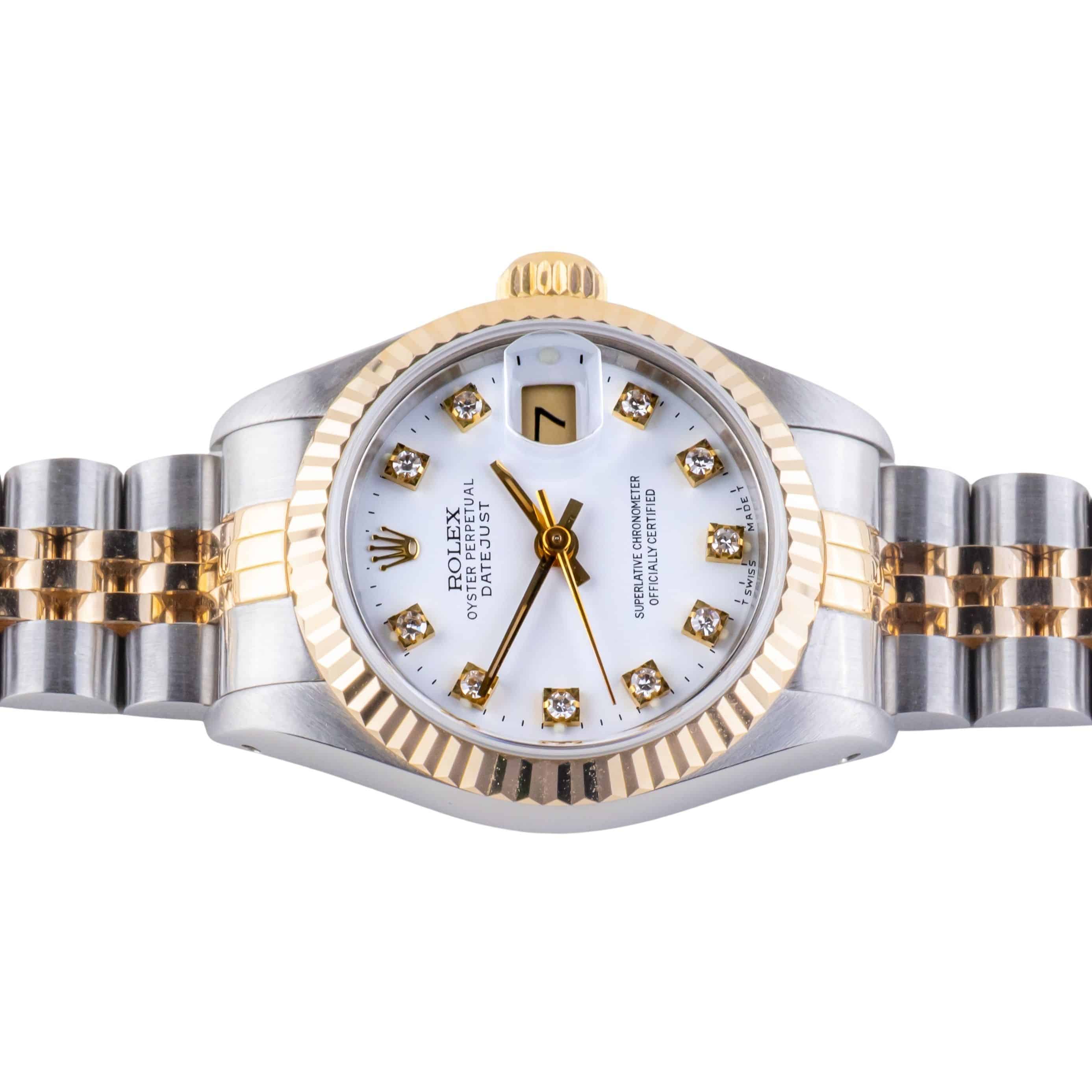 Rolex Lady-Datejust White Diamond 69173 1991 (Full Set) 5 2E0B1515 1CG 3M