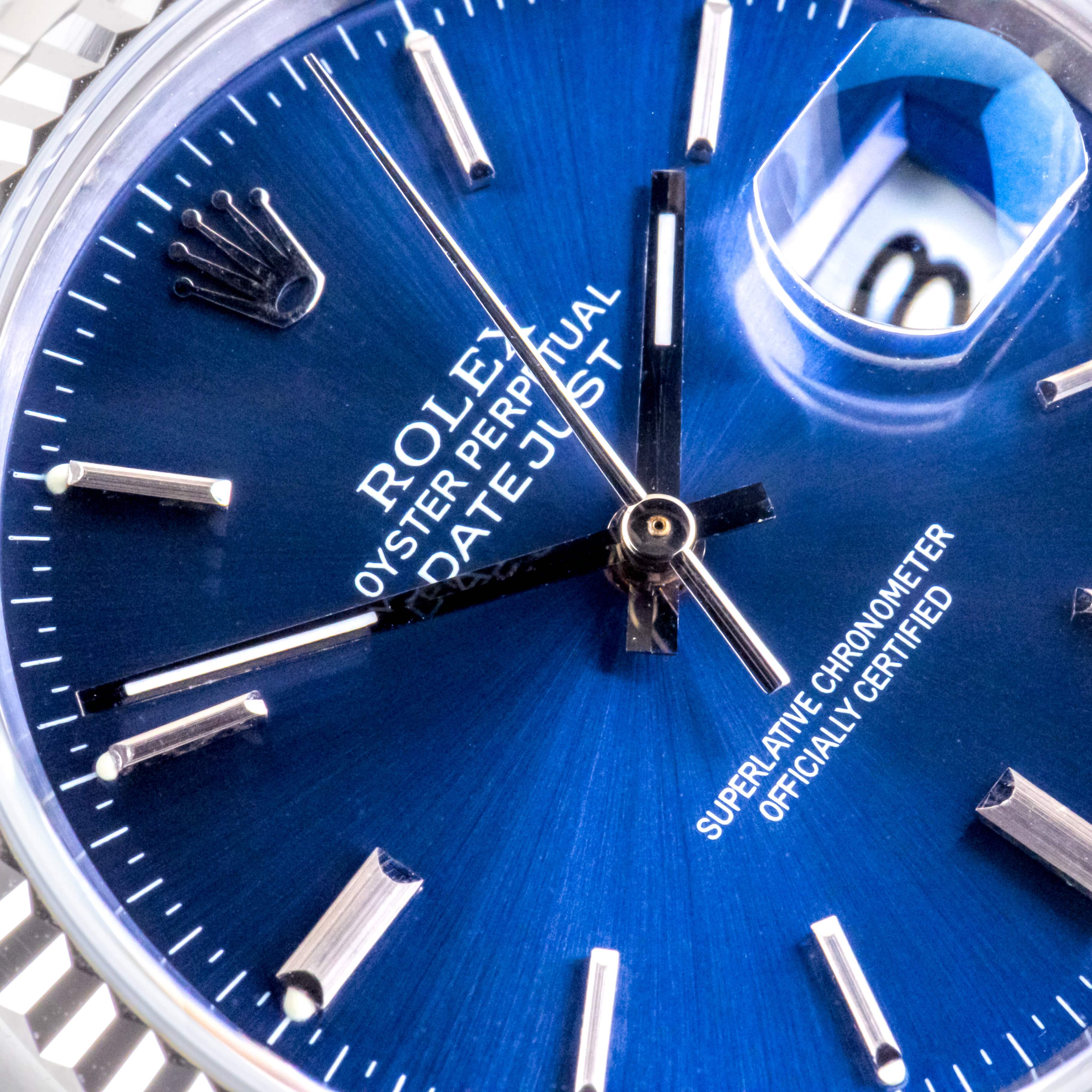 Rolex Oyster Perpetual Datejust Blue 16234 1989 (Full Set) 2 2E0B1573 1CG 3M