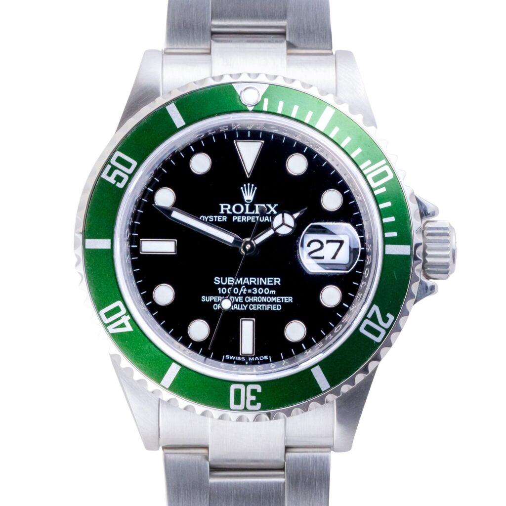 Rolex Oyster Perpetual Submariner "Kermit" 16610LV 2009 10 2E0B1636 1CG 3M Langedyk Vintage Watches