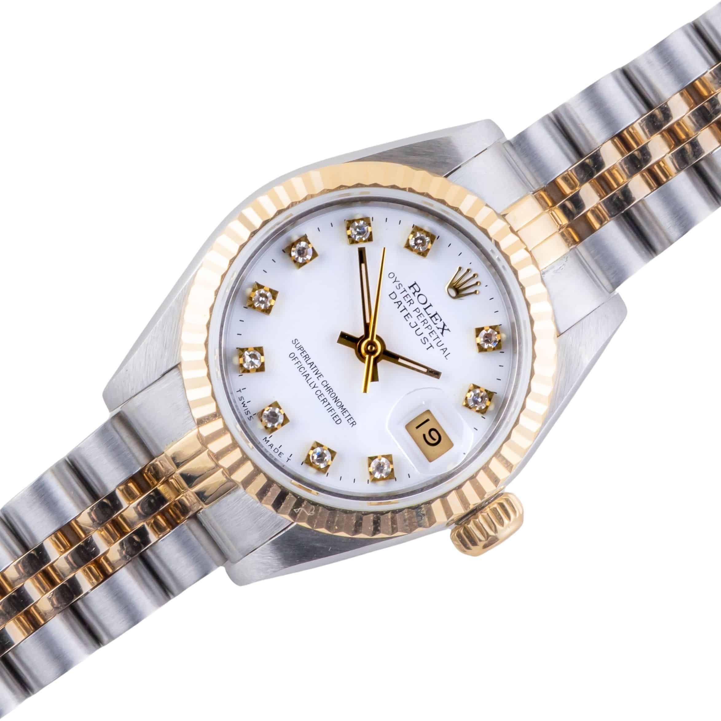 Rolex Lady-Datejust White Diamond 69173 1990 (Full Set) 1 rolex-lady-datejust-69173-169
