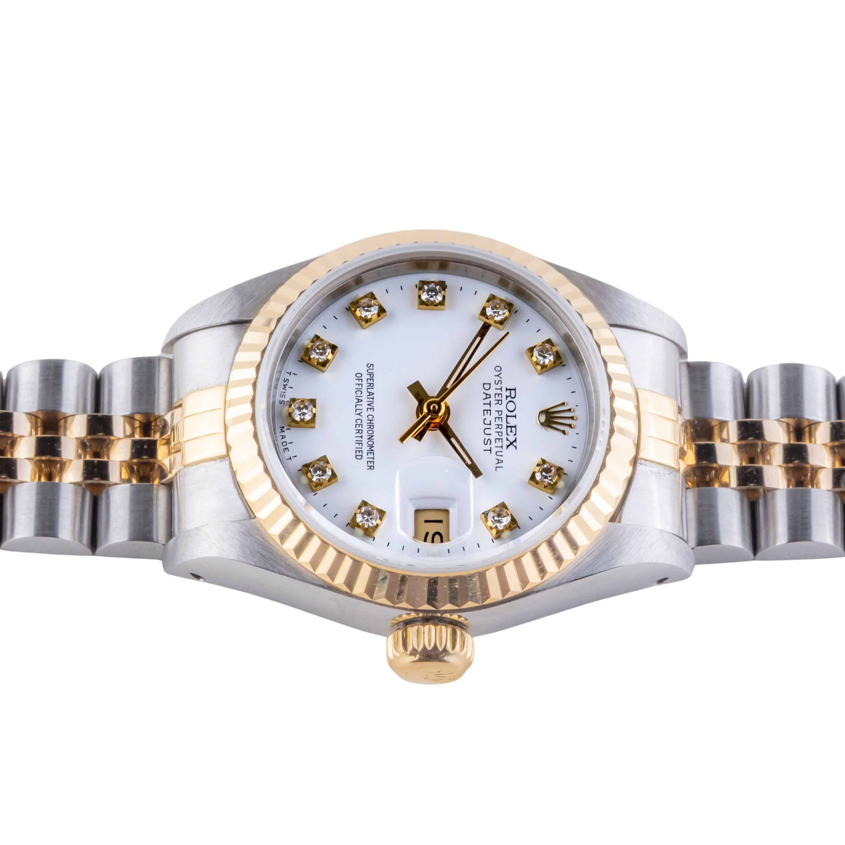 Rolex Lady-Datejust White Diamond 69173 1990 (Full Set) 6 2E0B1810 1CG 3M