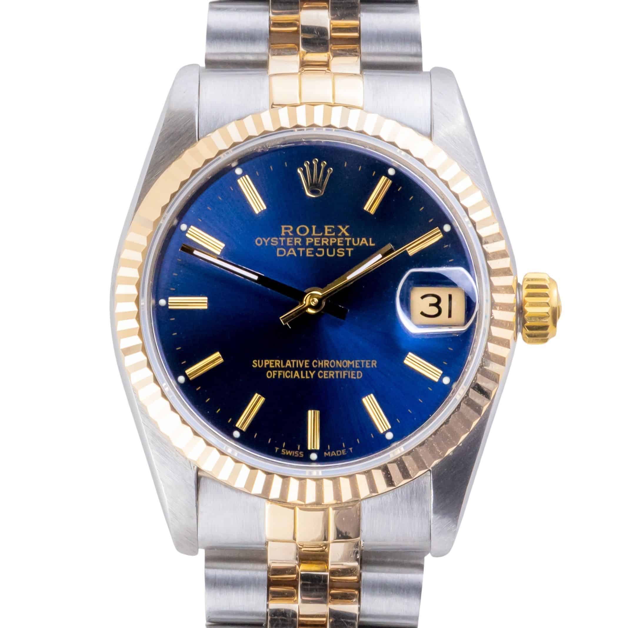 Rolex Oyster Perpetual Datejust Mid-Size Blue 68273 1985 (Vollständiger Satz) 3 Rolex Oyster Perpetual Datejust Mid-Size Blue 68273 1985 (Vollständiger Satz) – Bild 3