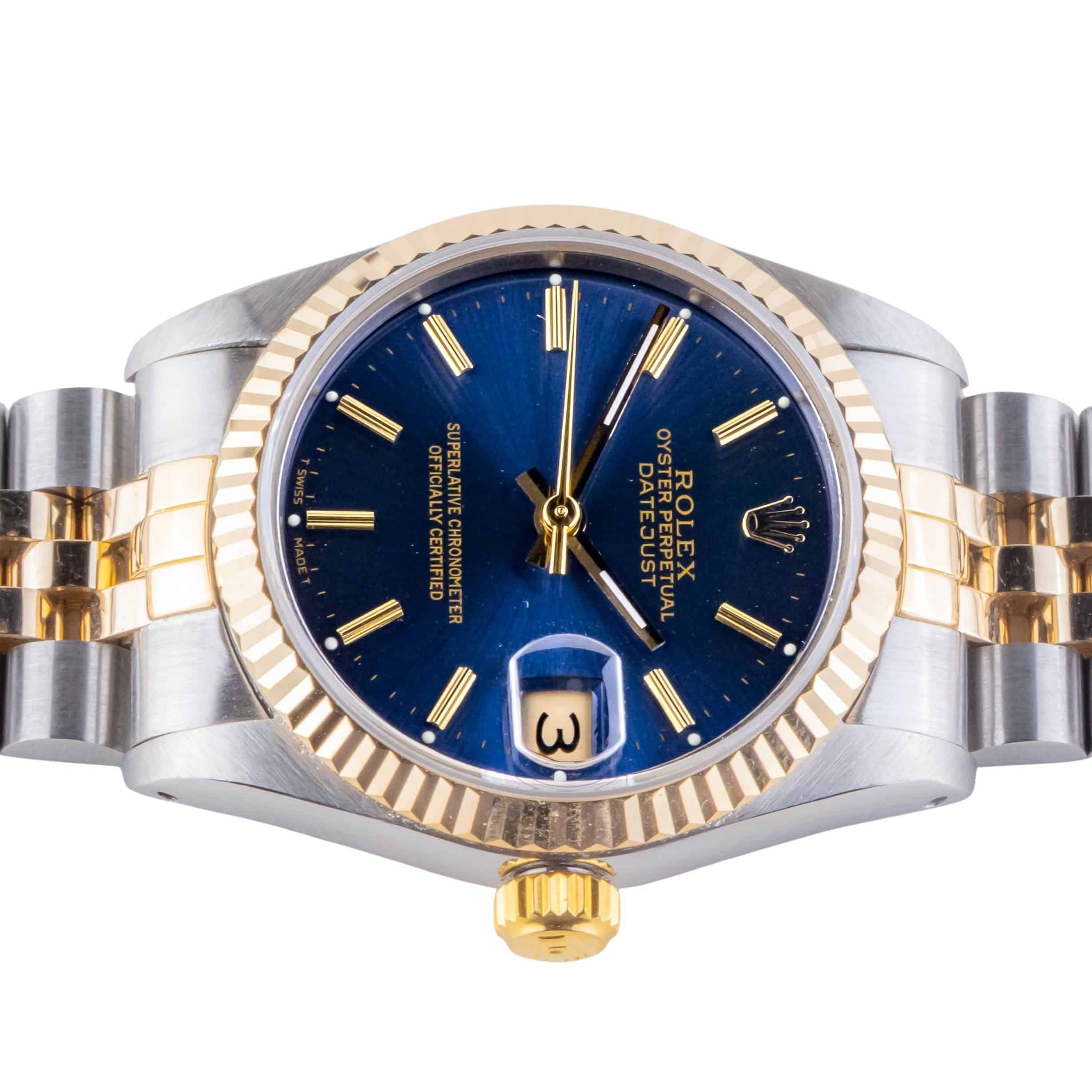 Rolex Oyster Perpetual Datejust Mid-Size Blue 68273 1985 (Vollständiger Satz) 6 Rolex Oyster Perpetual Datejust Mid-Size Blue 68273 1985 (Vollständiger Satz) – Bild 6