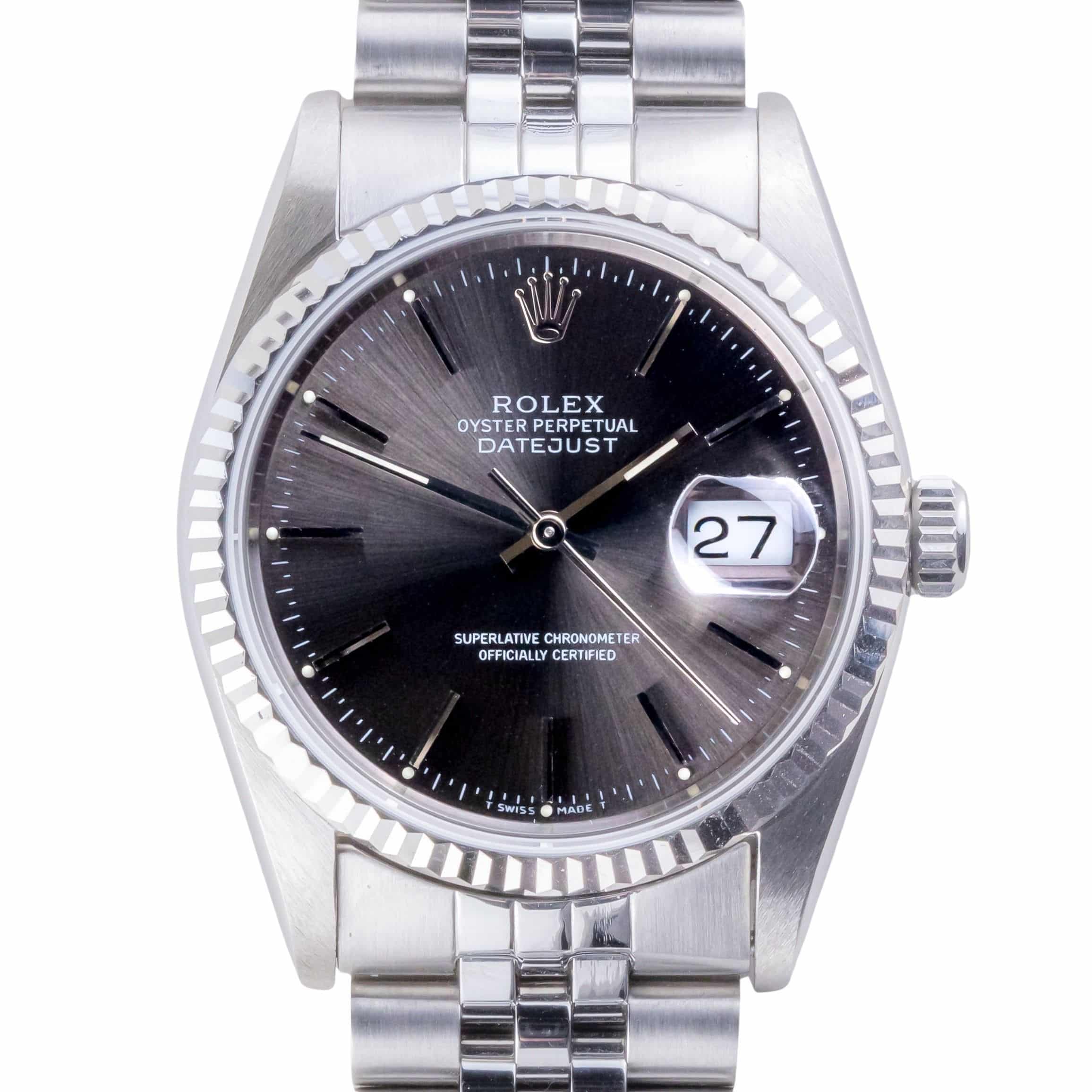 Rolex Oyster Perpetual Datejust Grey 16234 1991 (Vollständiger Satz) 3 Rolex Oyster Perpetual Datejust Grey 16234 1991 (Vollständiger Satz) – Bild 3