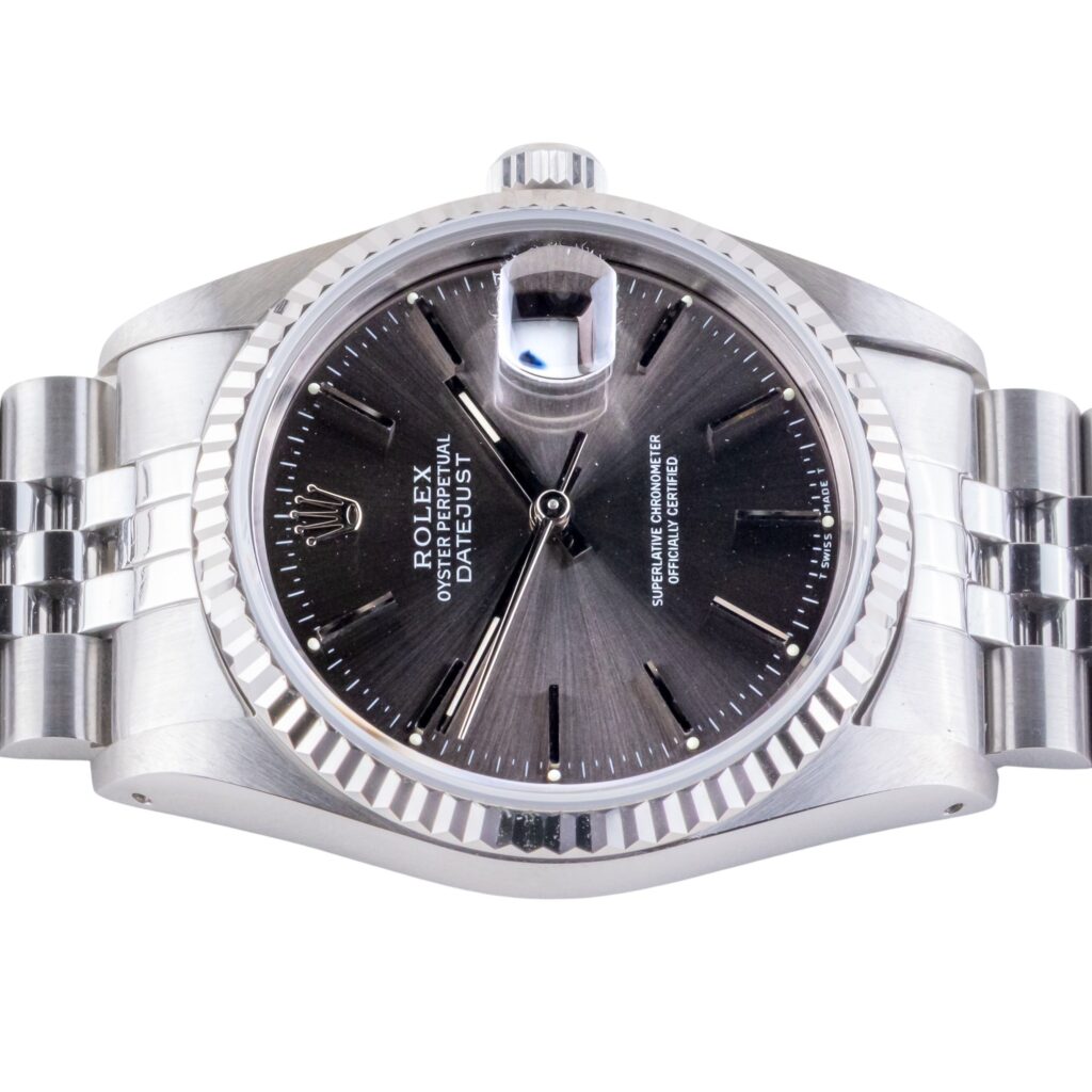 Rolex Oyster Perpetual Datejust Grey 16234 1991 (Vollständiger Satz) 12 2E0B1883 1CG 3M Langedyk Vintage Watches