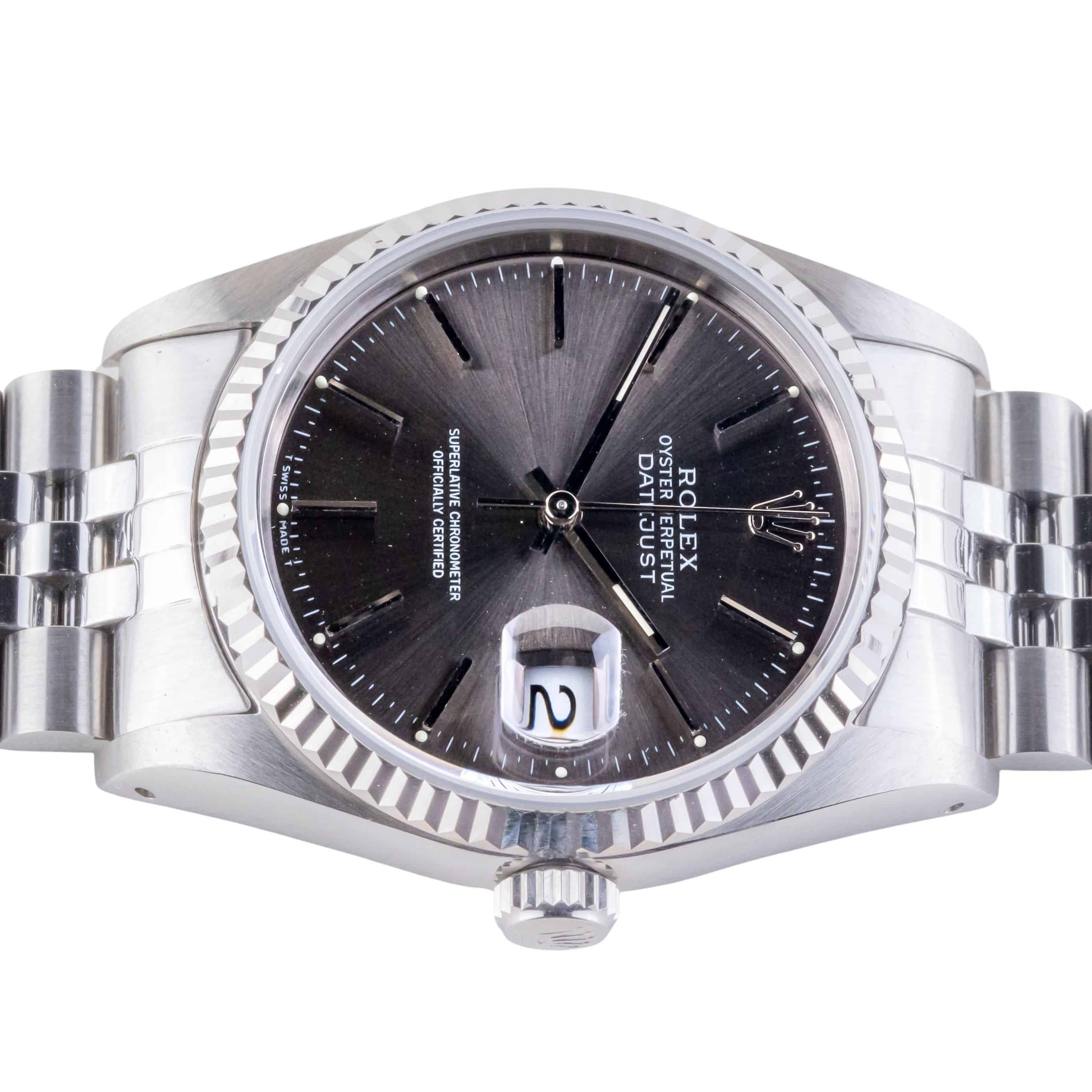 Rolex Oyster Perpetual Datejust Grey 16234 1991 (Vollständiger Satz) 6 Rolex Oyster Perpetual Datejust Grey 16234 1991 (Vollständiger Satz) – Bild 6