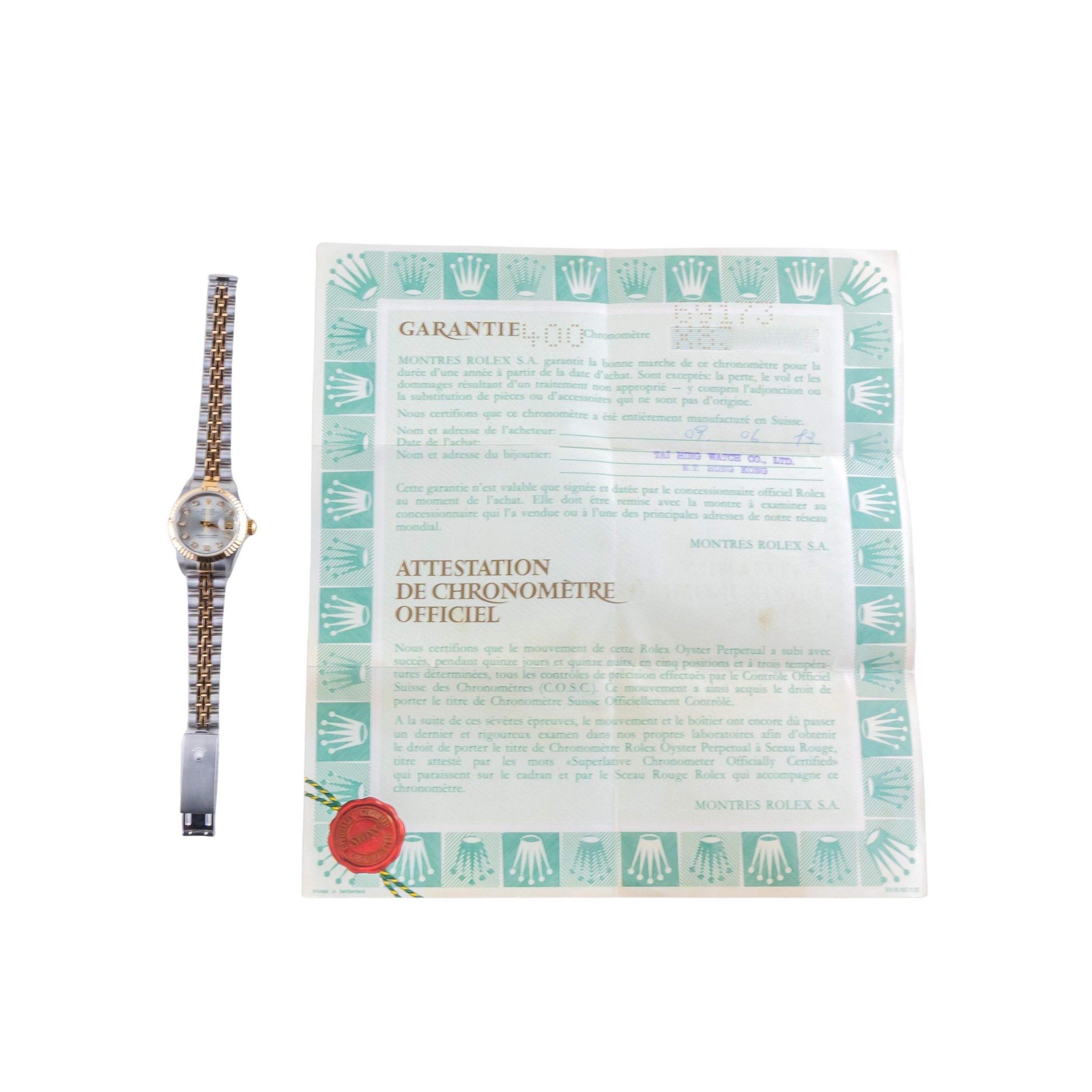 Rolex Lady-Datejust Silver Diamond 69173 1991 (Full Set) 8 2E0B1934 1CG 3M