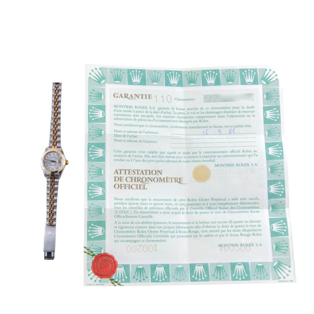 Rolex Lady-Datejust Silver Diamond 69173 1986 (Full Set) 15 2E0B1935 1CG 3M