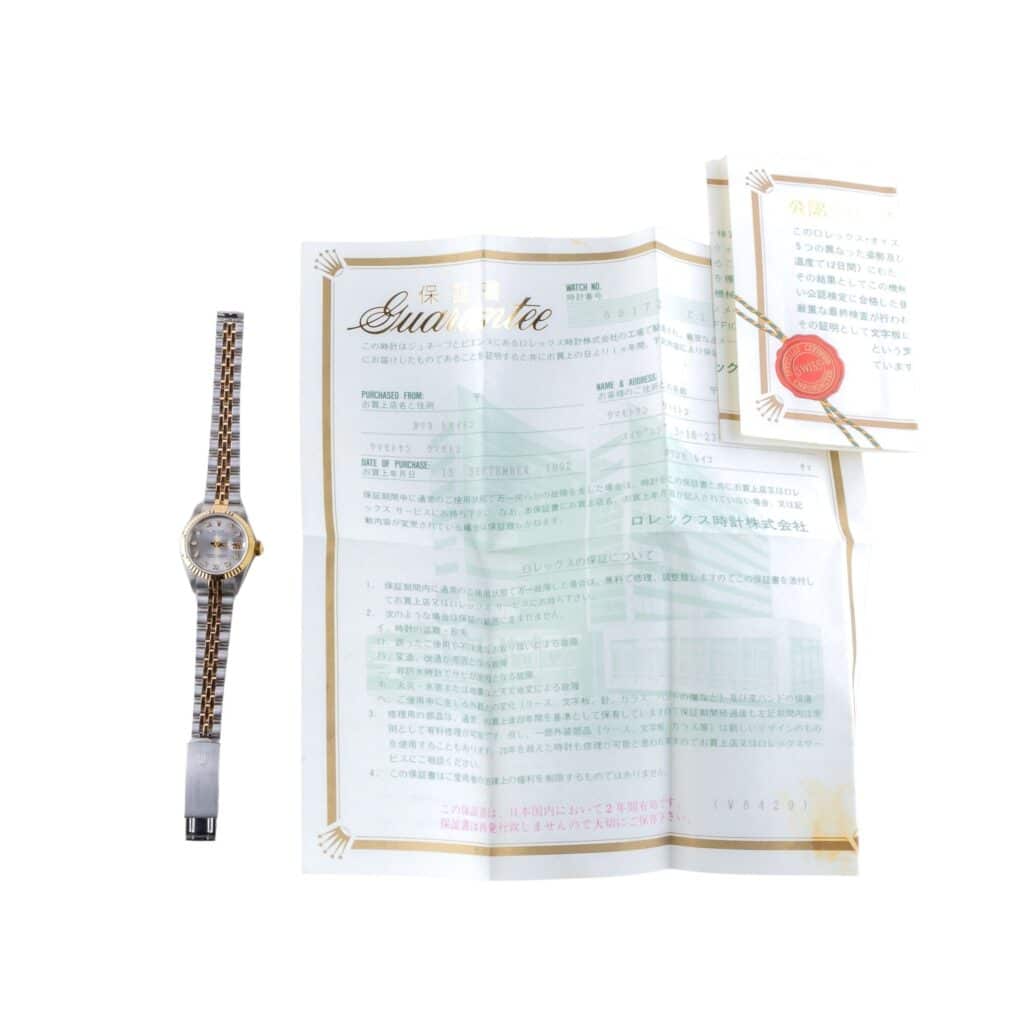 Rolex Lady-Datejust Silver Diamond 69173 1992 (Full Set) 15 2E0B1937 1CG 3M