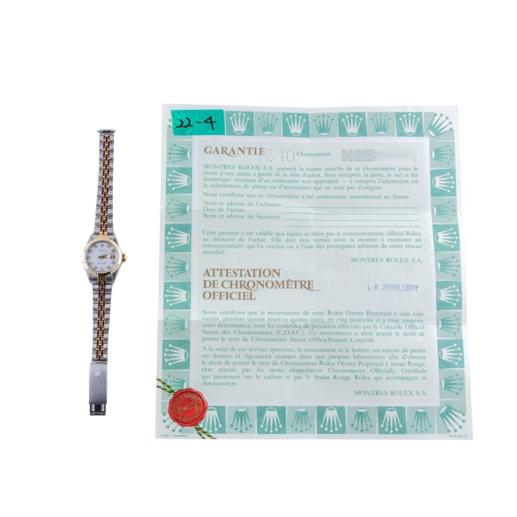 Rolex Lady-Datejust White Diamond 69173 1991 (Full Set) 15 2E0B1941 1CG 3M