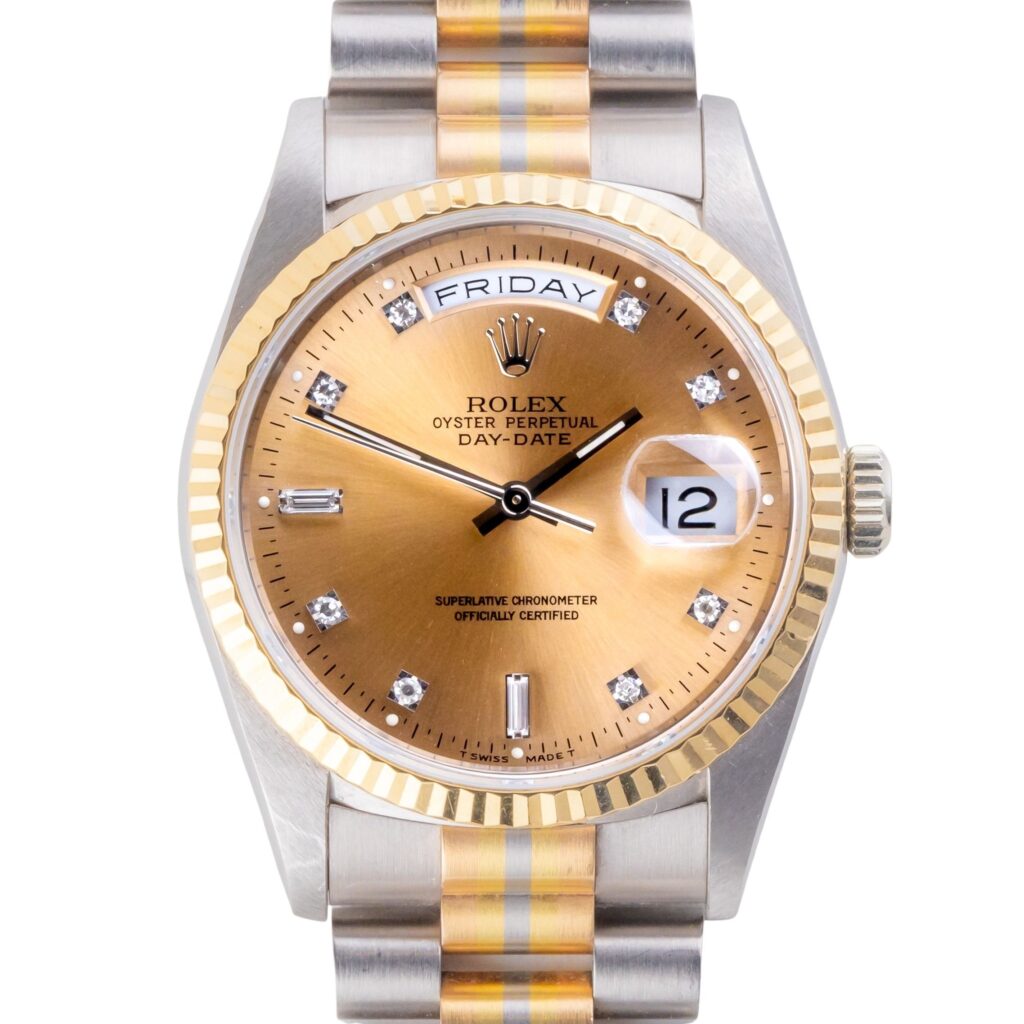 Rolex Day-Date Champagne Diamond 18239 1993 (Full Set) 10 2E0B1970 1CG 3M
