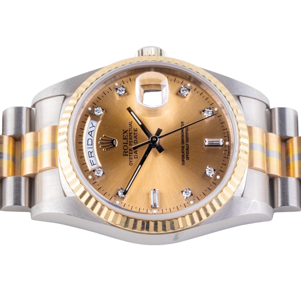 Rolex Day-Date Champagne Diamond 18239 1993 (Full Set) 12 2E0B1976 1CG 3M
