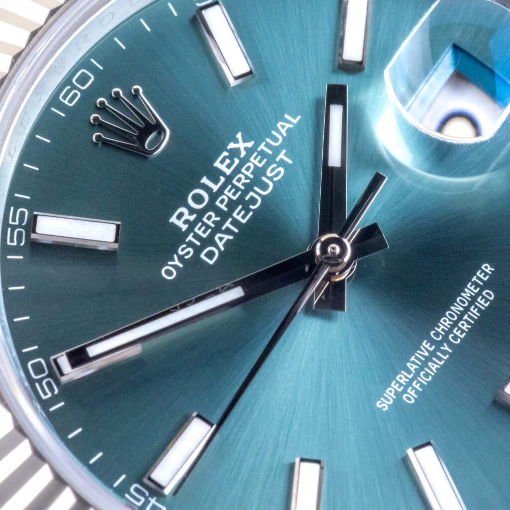 Alternative view of Rolex Datejust 41 Mint Green 126334 2025 (Vollständiger Satz)