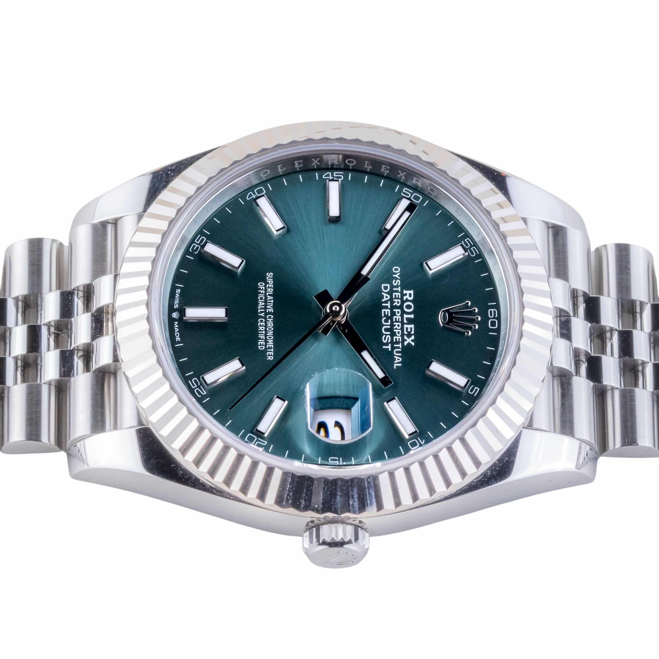Rolex Datejust 41 Mint Green 126334 2025 (Vollständiger Satz) 6 Rolex Datejust 41 Mint Green 126334 2025 (Vollständiger Satz) – Bild 6