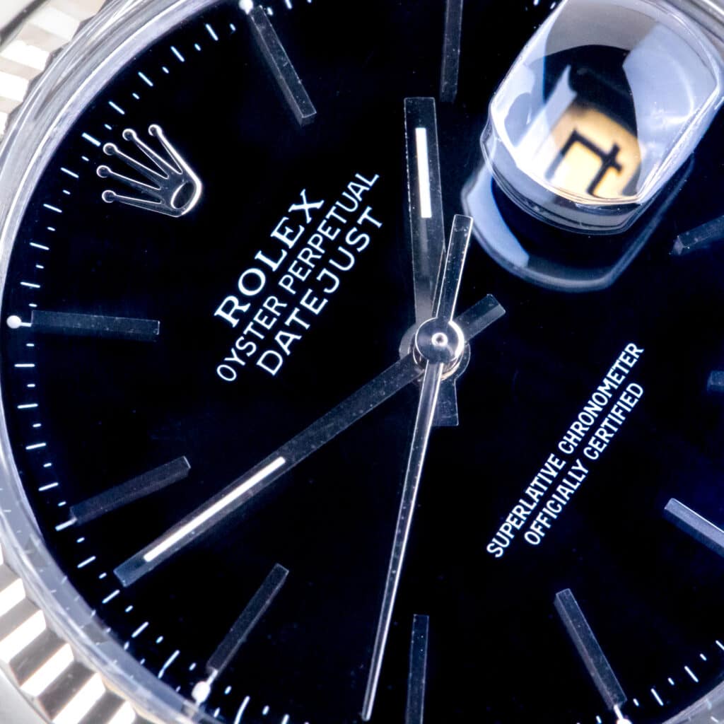 Alternative view of Rolex Oyster Perpetual Datejust Black 16014 1987 (Vollständiger Satz)