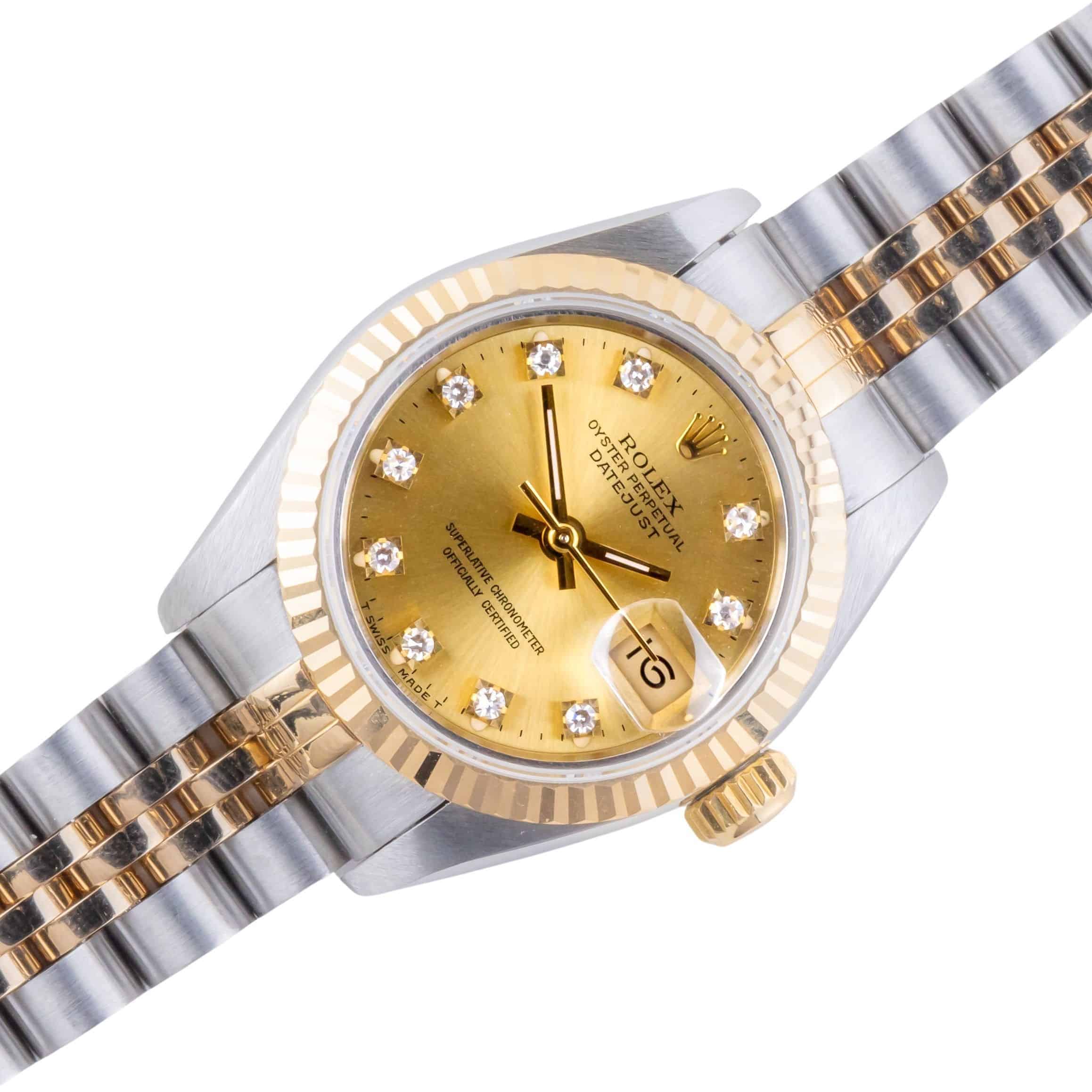 Rolex Lady-Datejust Silver Diamond 69173 1991 (Full Set) 1 rolex-lady-datejust-69173-182