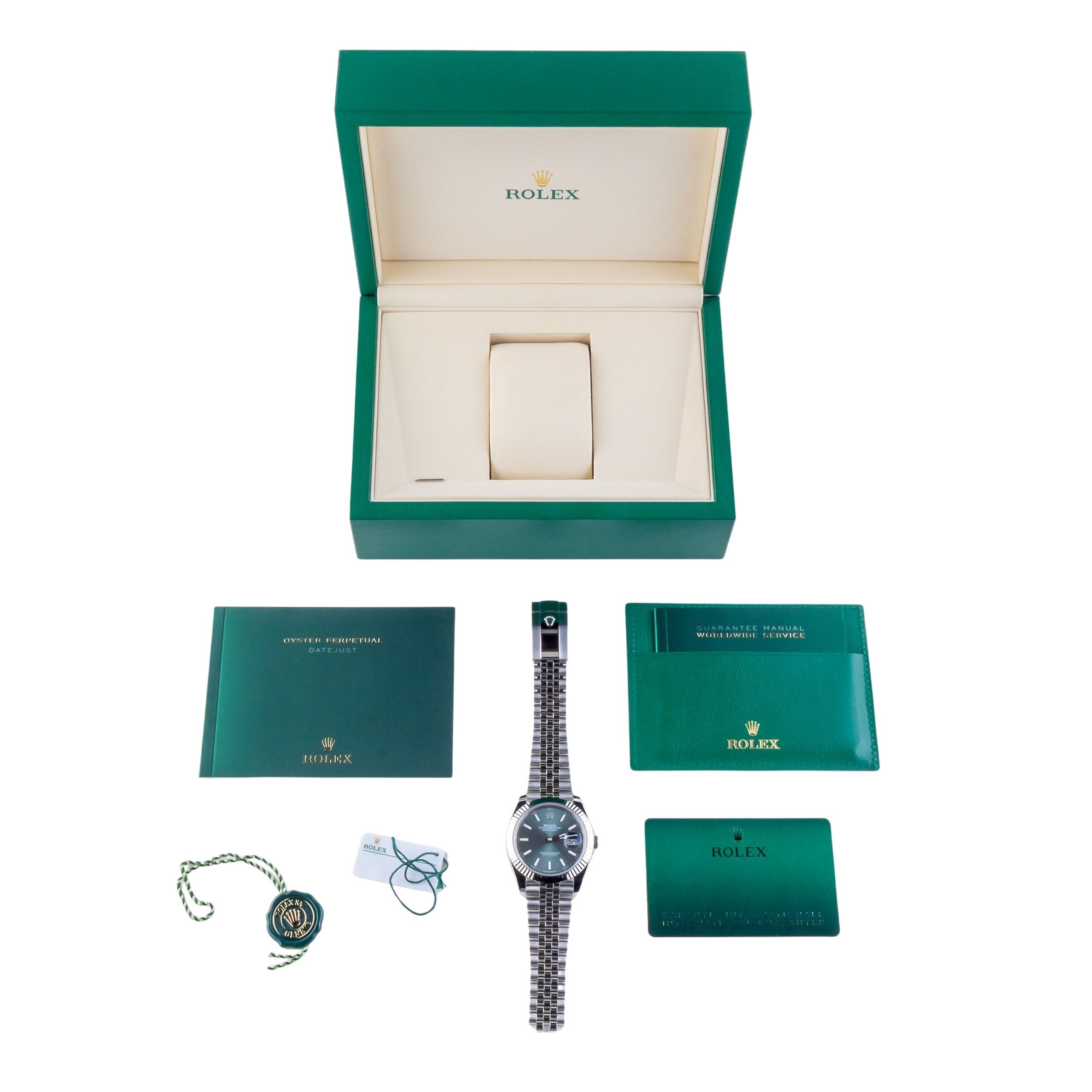 Rolex Datejust 41 Mint Green 126334 2025 (Vollständiger Satz) 8 Rolex Datejust 41 Mint Green 126334 2025 (Vollständiger Satz) – Bild 8