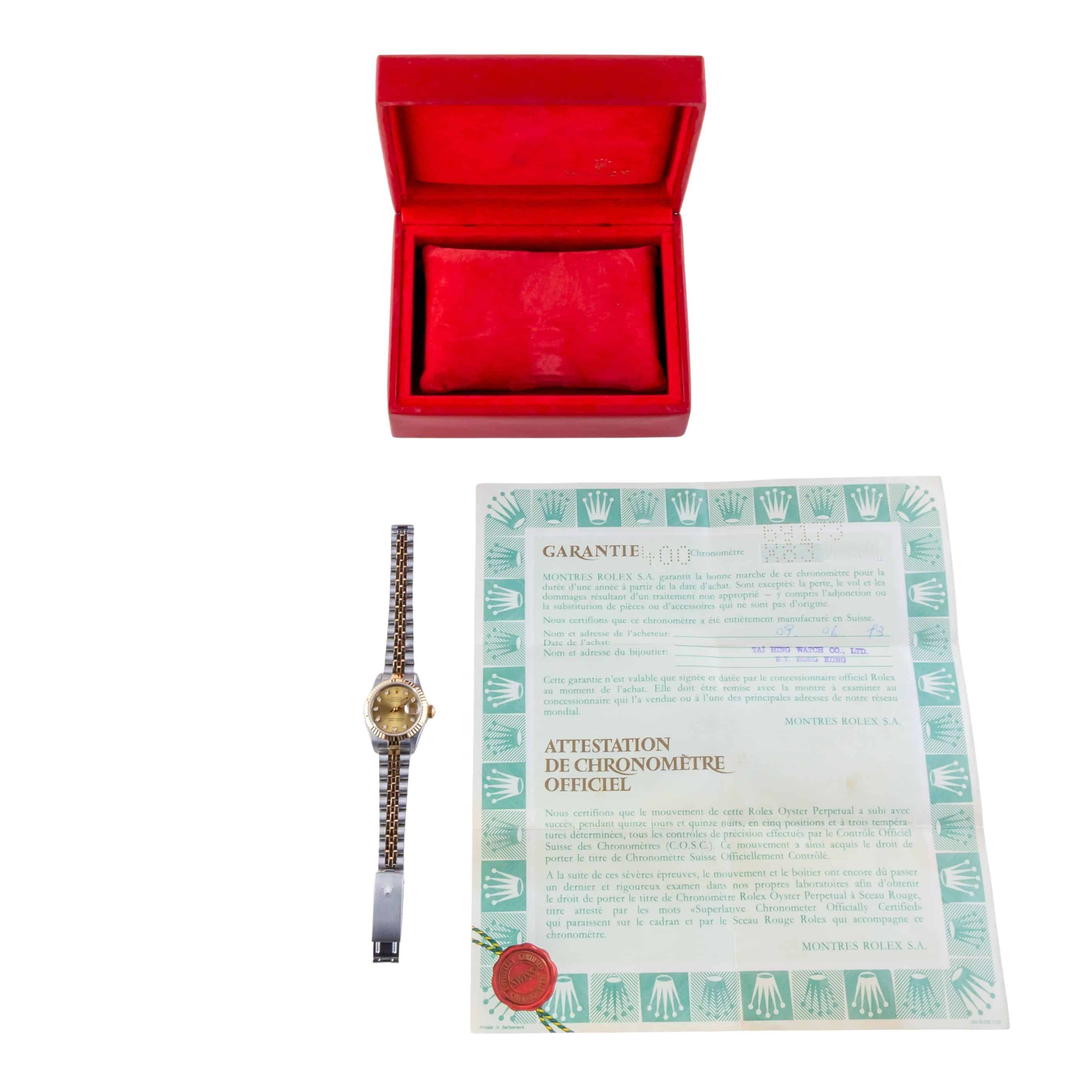 Rolex Lady-Datejust Silver Diamond 69173 1991 (Full Set) 8 2E0B2114 1CG 3M