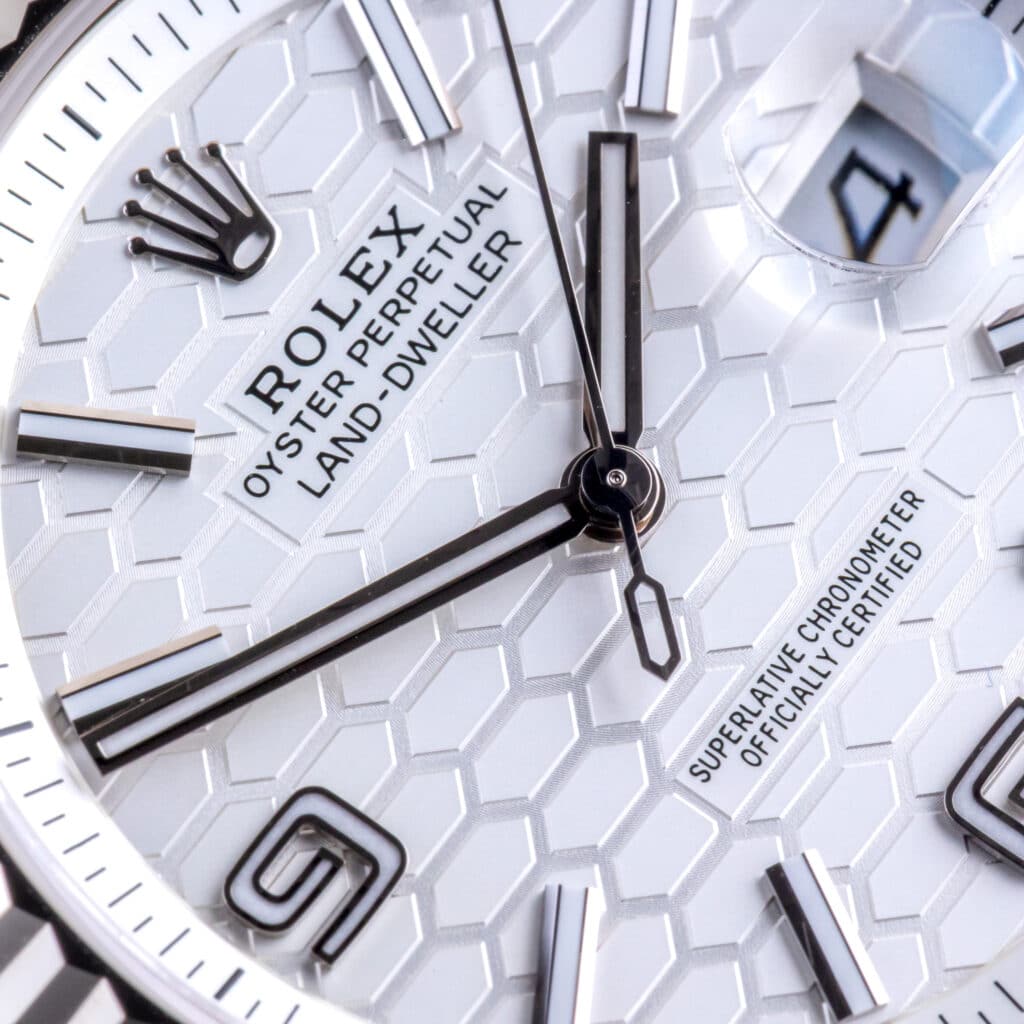 Alternative view of NEW Rolex Land-Dweller Honeycomb 127334 2026 (Vollständiger Satz)
