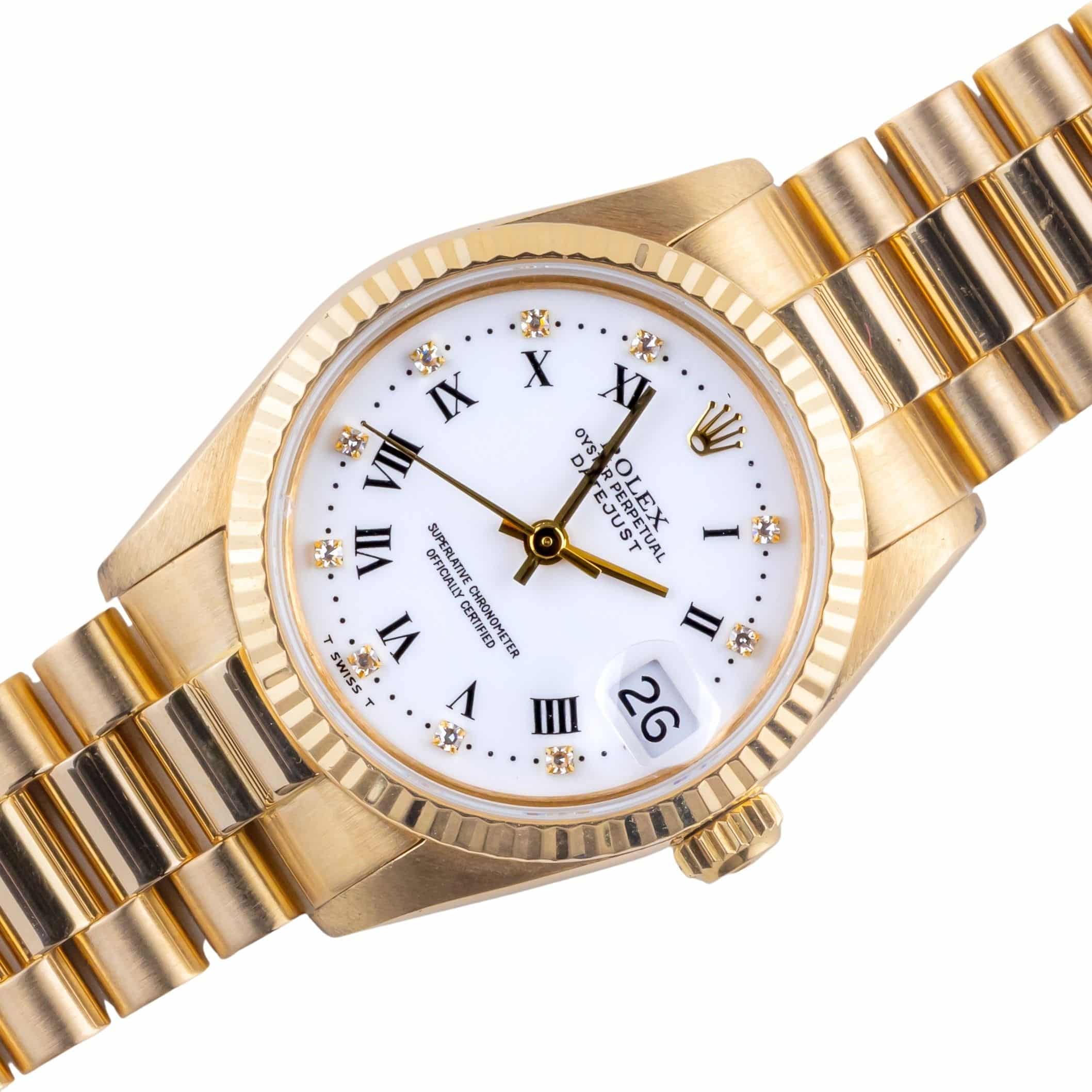 Rolex Lady-Datejust White Roman 68278 1987 (Vollständiger Satz) 1 rolex-lady-datejust-68278-13
