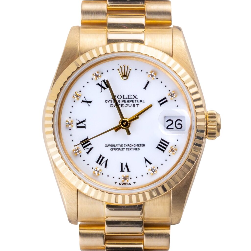 Rolex Lady-Datejust White Roman 68278 1987 (Vollständiger Satz) 10 2E0B2222 1CG 3M Langedyk Vintage Watches