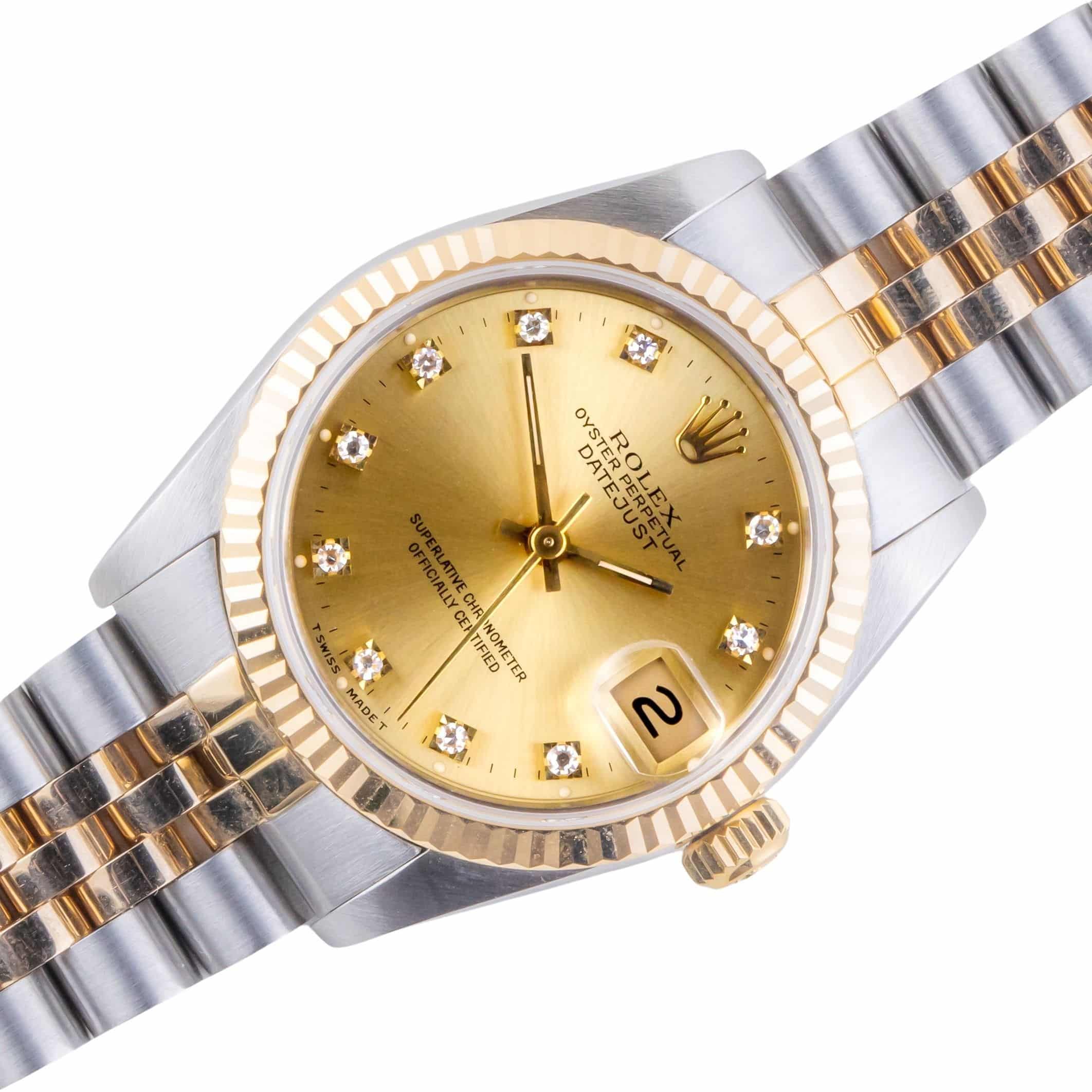 Rolex Oyster Perpetual Datejust Champagne Diamond 16233 1991 (Full Set) 1 rolex-datejust-16233-179