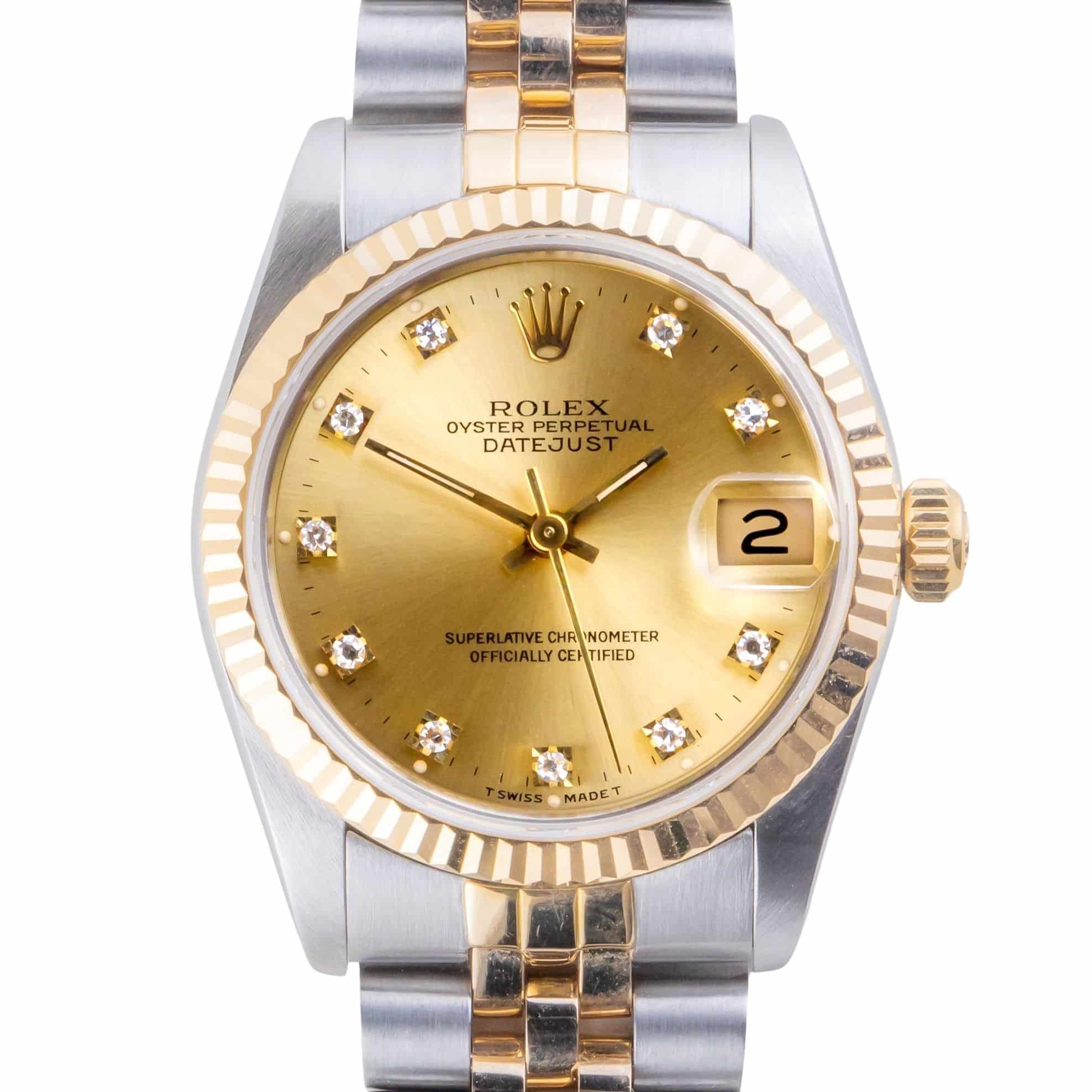 Rolex Oyster Perpetual Datejust Champagne Diamond 16233 1991 (Full Set) 3 2E0B2424 1CG 3M