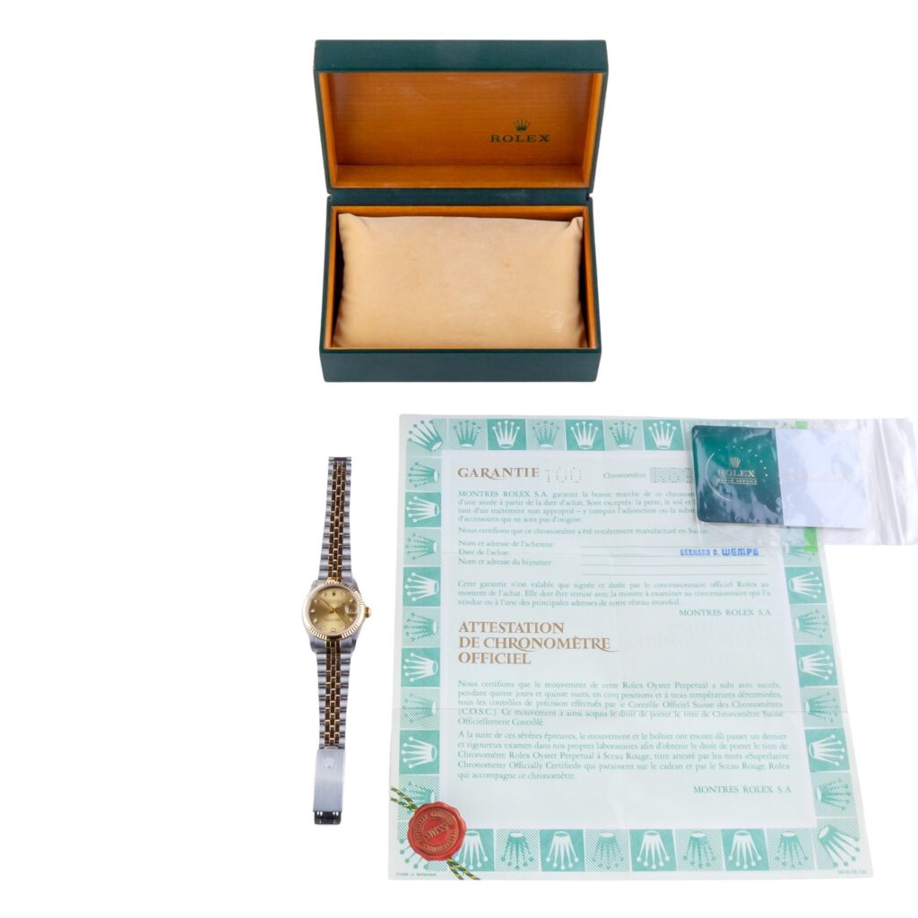 Rolex Oyster Perpetual Datejust Champagne Diamond 16233 1991 (Full Set) 15 2E0B2434 1CG 3M