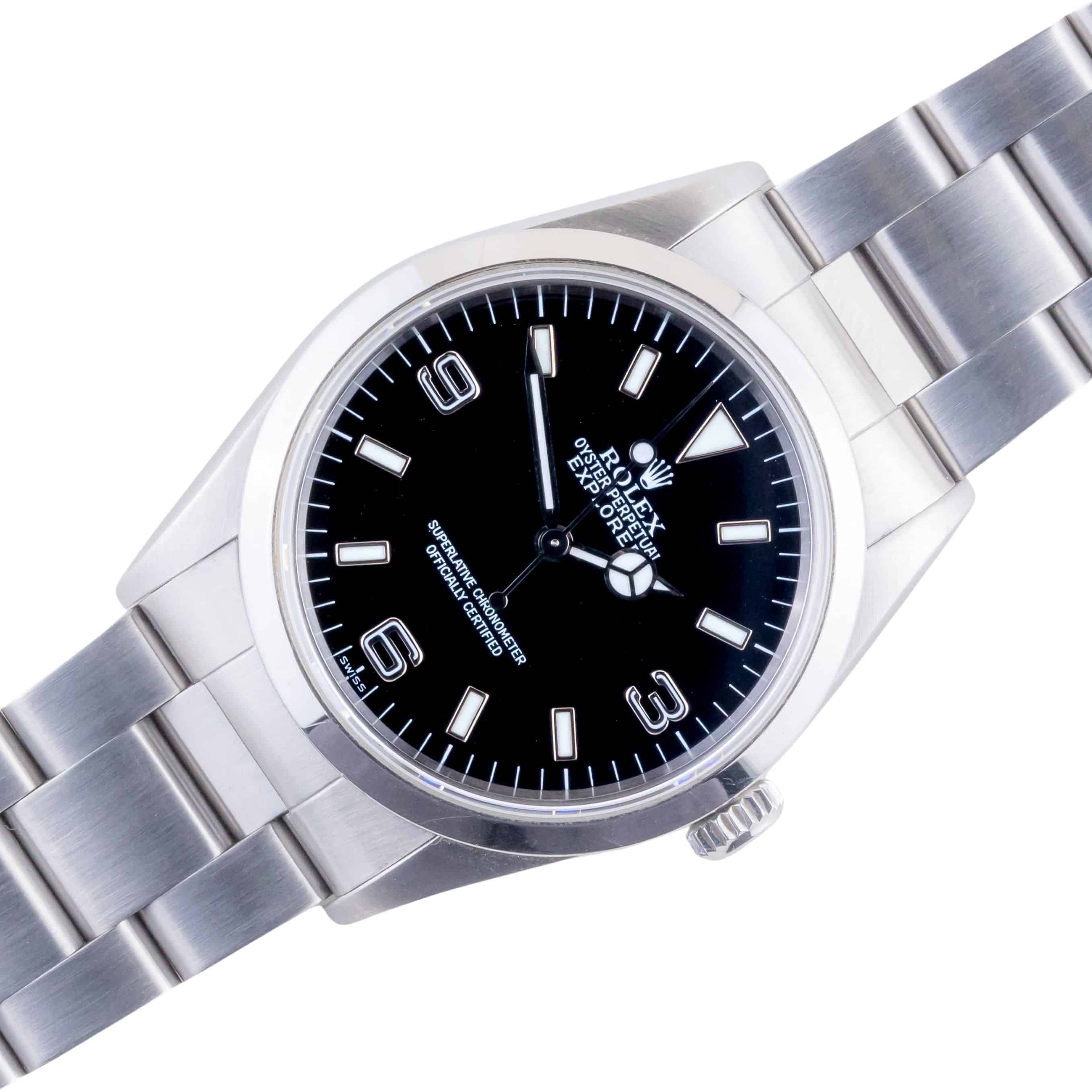 Rolex Oyster Perpetual Explorer Black 14270 1999 (Vollständiger Satz) 1 rolex-explorer-14270-2