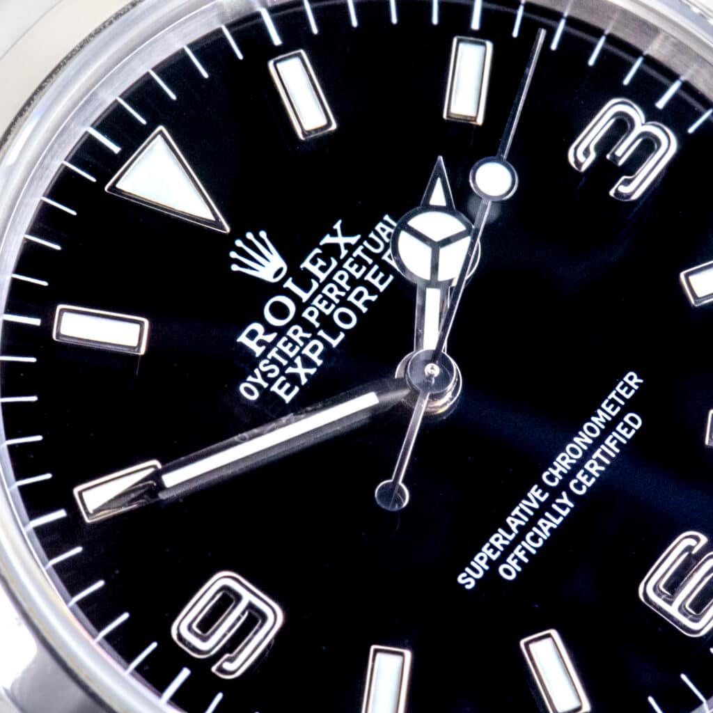 Alternative view of Rolex Oyster Perpetual Explorer Black 14270 1999 (Volledige Set)