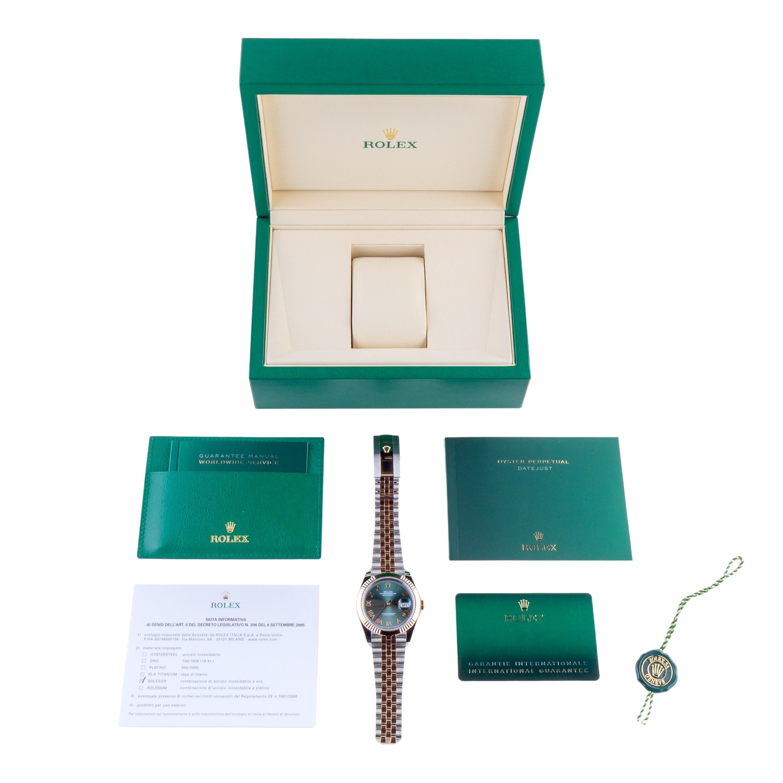 NEW Rolex Datejust Green Roman 126331 2026 (Full Set) 7 2E0B2819 1CG 3M