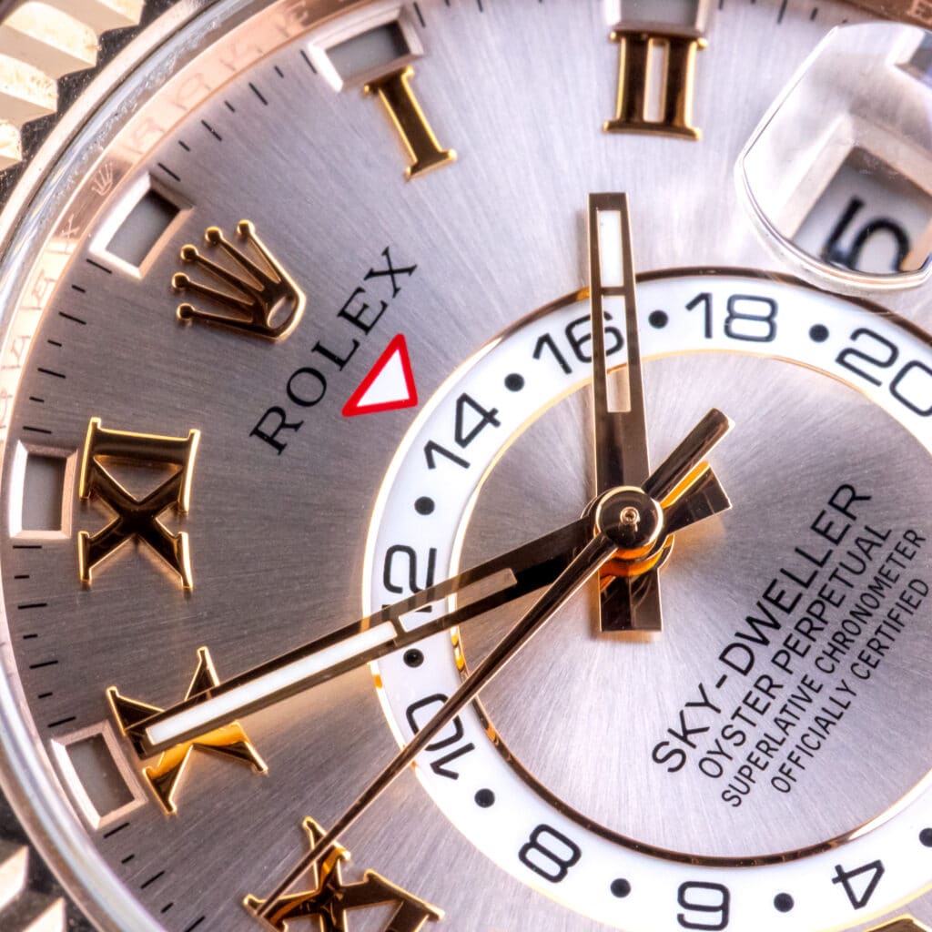Alternative view of Rolex Sky-Dweller Silver Arabic 326135 2016 (Full Set)