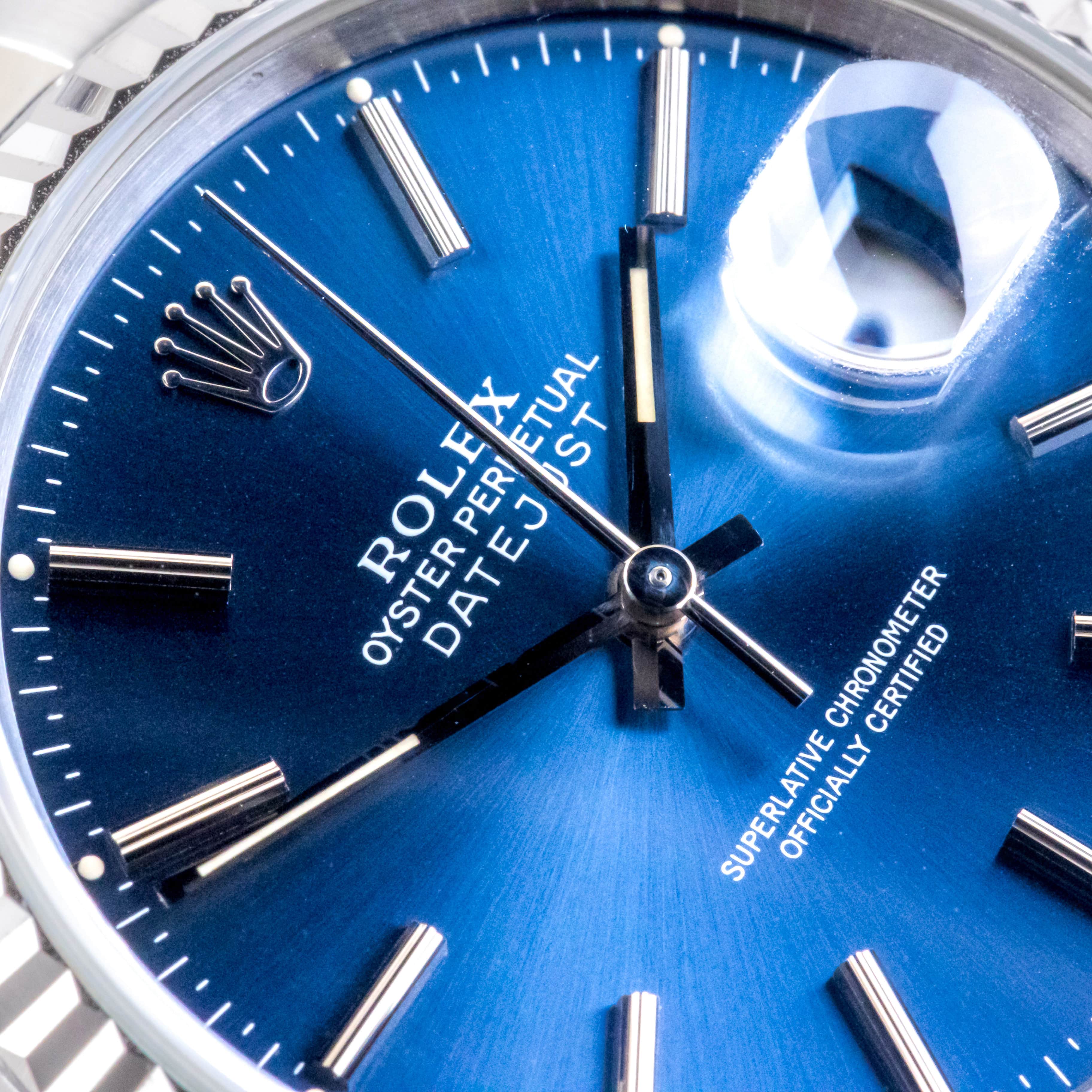 Rolex Oyster Perpetual Datejust Blue 16234 1991 (Full Set) 2 2E0B3217 1CG 3M