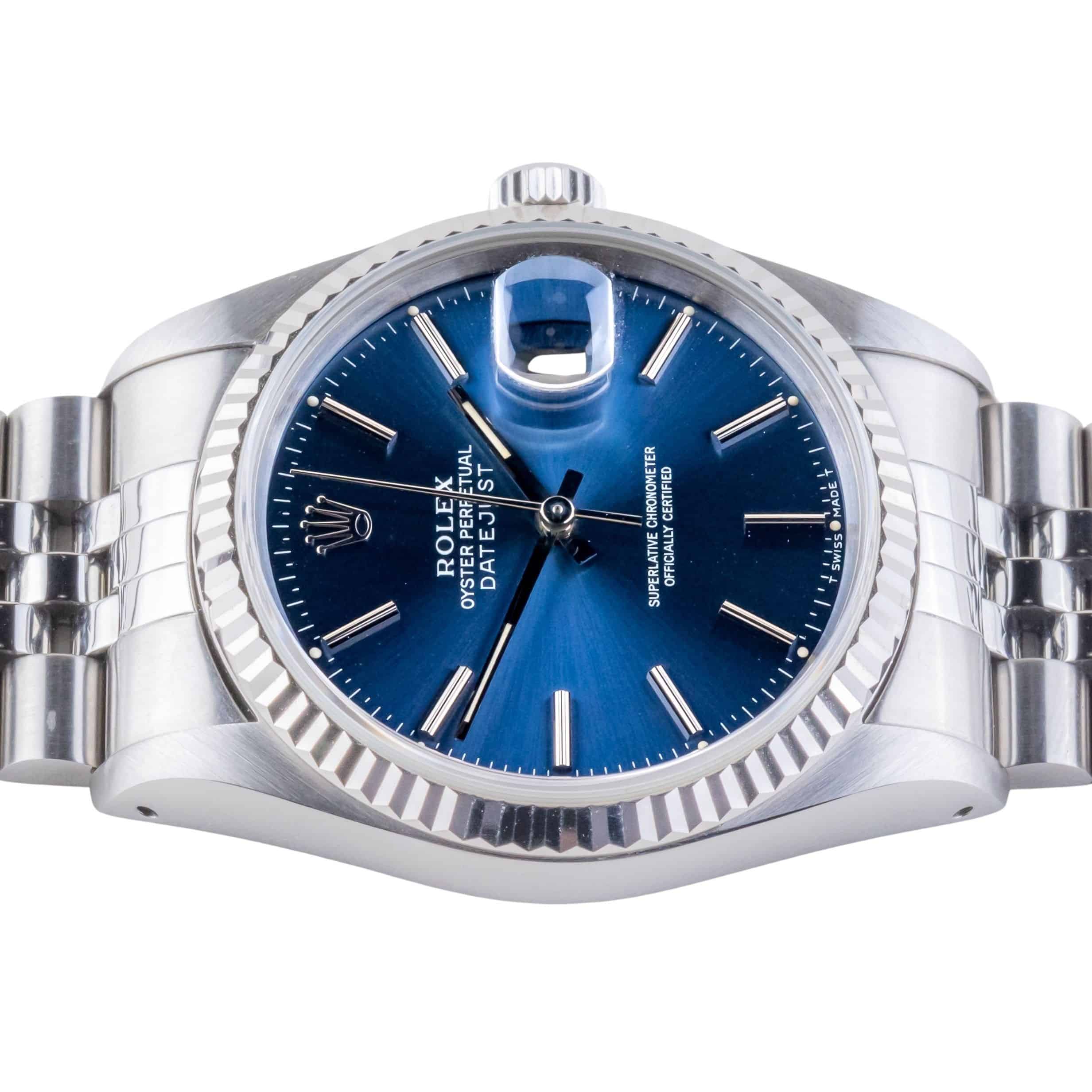 Rolex Oyster Perpetual Datejust Blue 16234 1991 (Full Set) 5 2E0B3222 1CG 3M