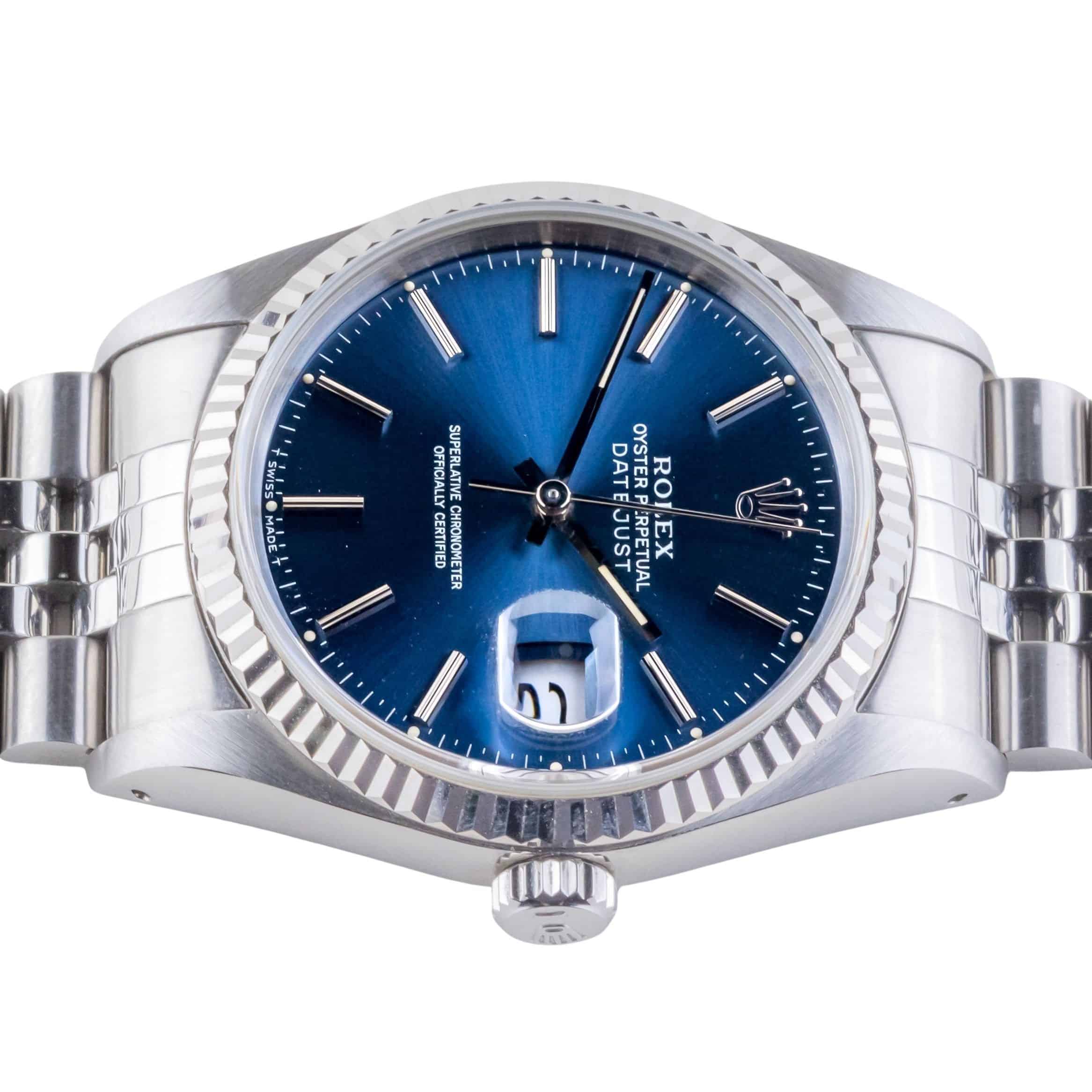 Rolex Oyster Perpetual Datejust Blue 16234 1991 (Full Set) 6 2E0B3224 1CG 3M