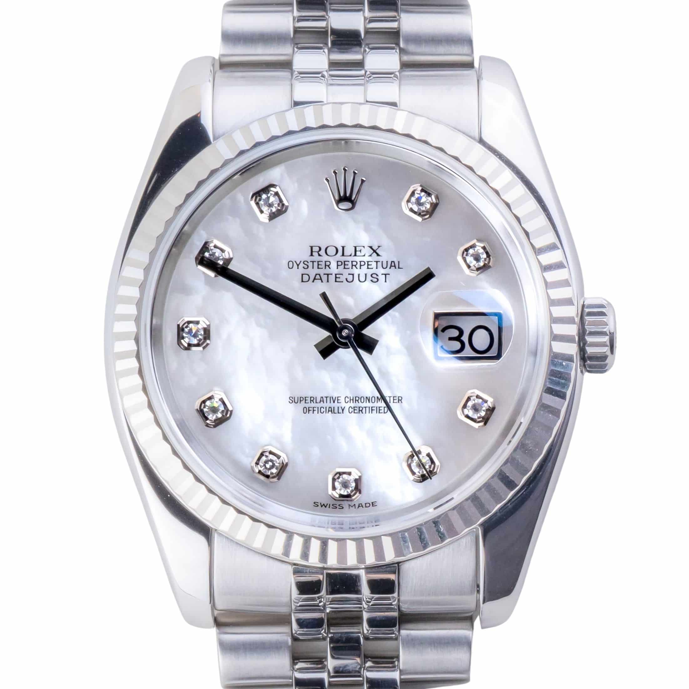 Rolex Oyster Perpetual Datejust MOP Diamond 116234 2006 (Volledige Set) 3 Rolex Oyster Perpetual Datejust MOP Diamond 116234 2006 (Volledige Set) - Afbeelding 3