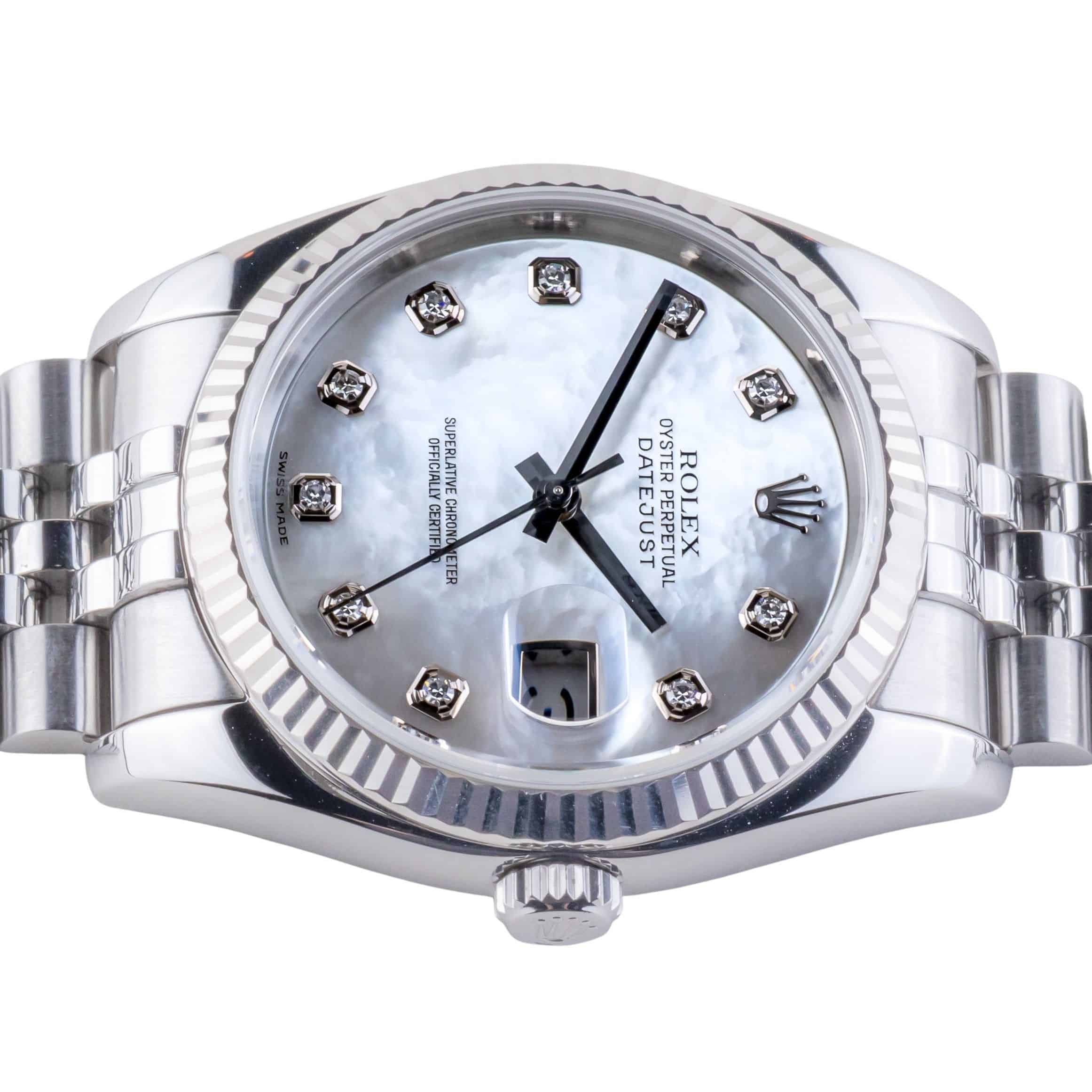 Rolex Oyster Perpetual Datejust MOP Diamond 116234 2006 (Volledige Set) 6 Rolex Oyster Perpetual Datejust MOP Diamond 116234 2006 (Volledige Set) - Afbeelding 6
