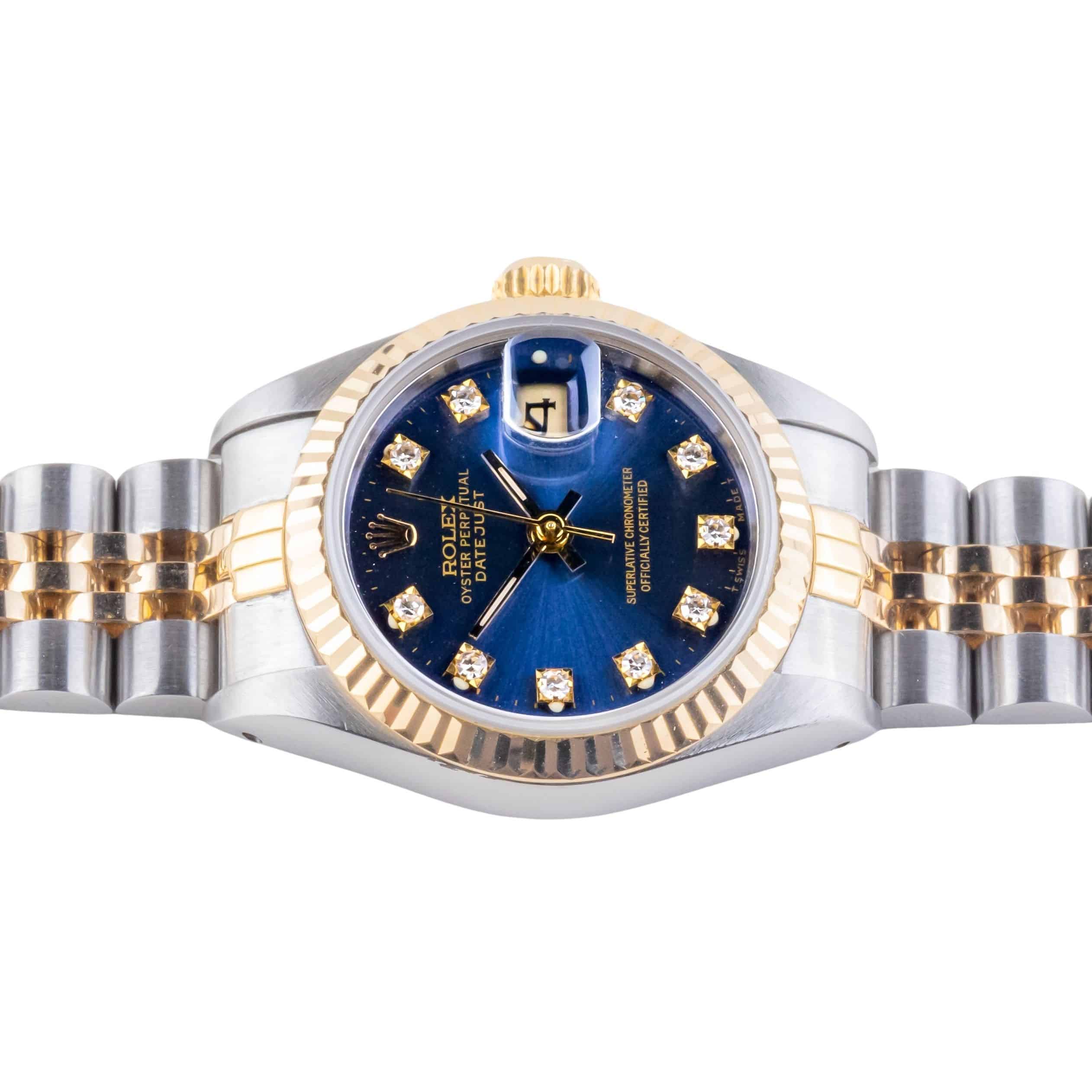 Rolex Lady-Datejust Blue Diamond 69173 1987 (Volledige Set) 5 Rolex Lady-Datejust Blue Diamond 69173 1987 (Volledige Set) - Afbeelding 5
