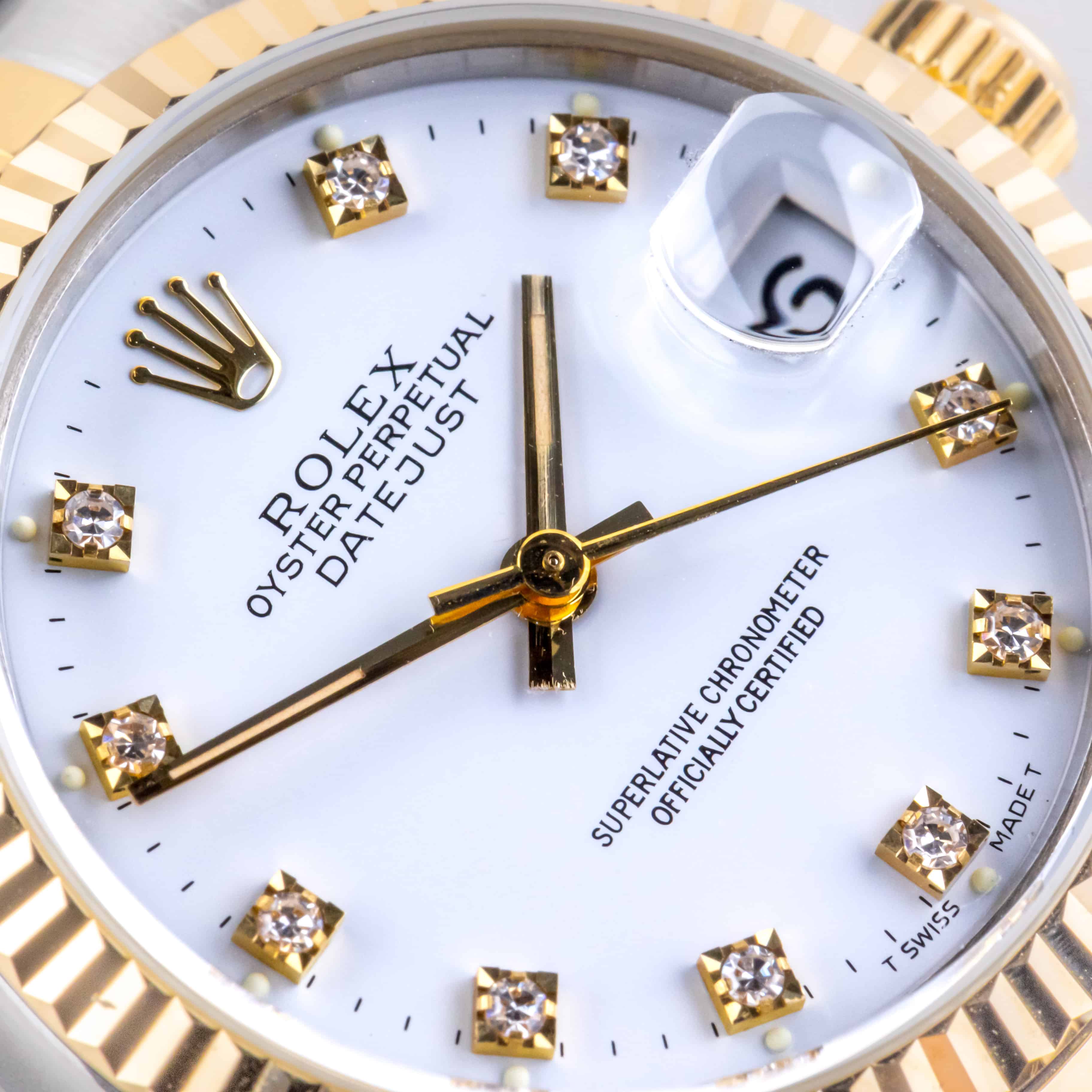 Rolex Datejust Mid-Size White Diamond 68273 1991 (Full Set) 2 2E0B3362 1CG 3M