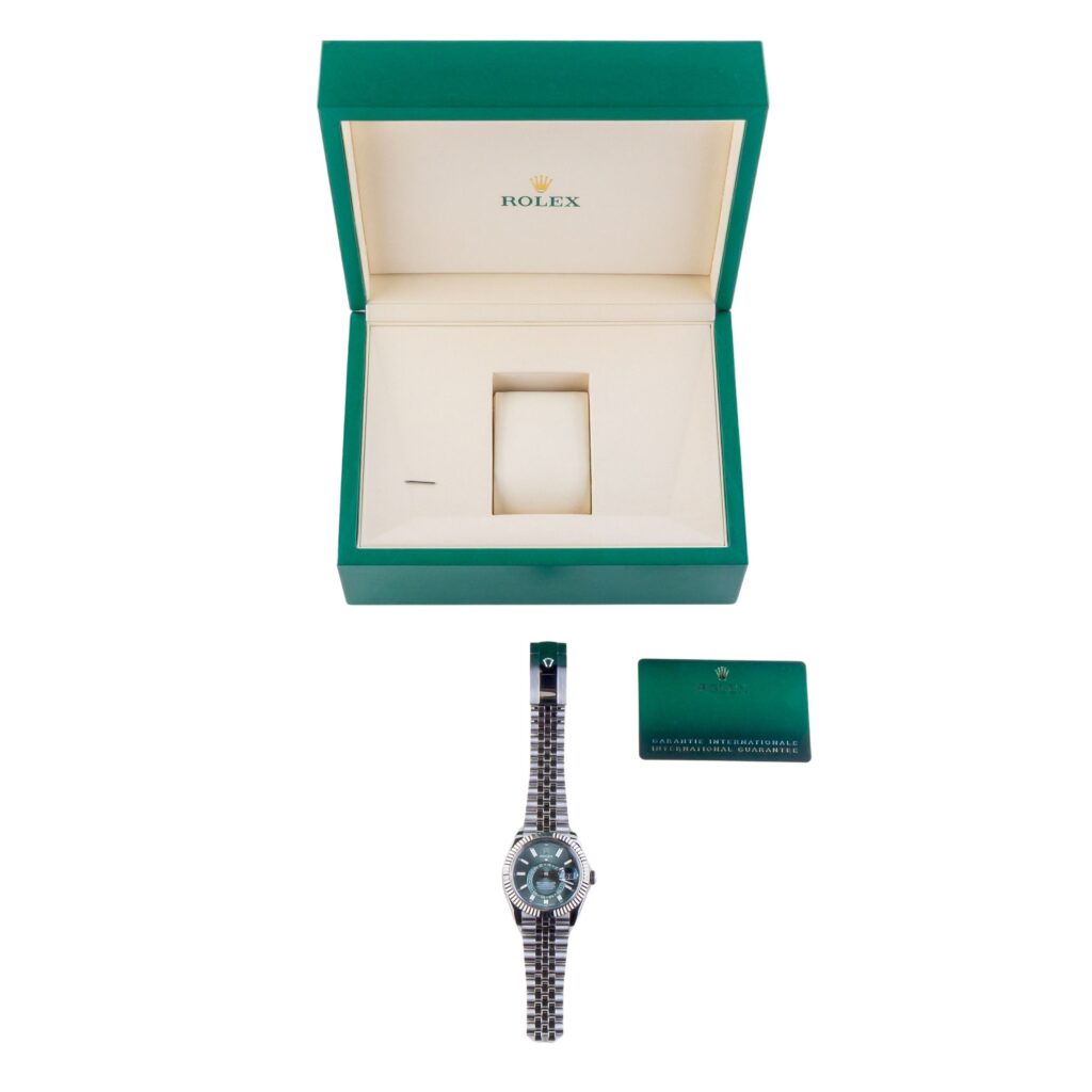 Rolex Sky-Dweller Mint Green 336934 2024 (Vollständiger Satz) 15 2E0B3632 1CG 3M Langedyk Vintage Watches