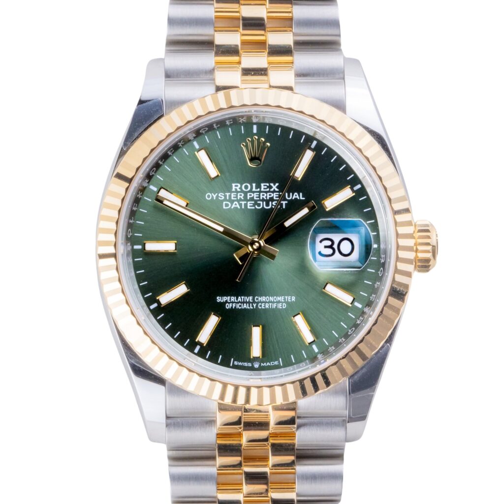 NEW Rolex Datejust Olive Green 126233 2026 (Vollständiger Satz) 10 2E0B3706 1CG 3M Langedyk Vintage Watches