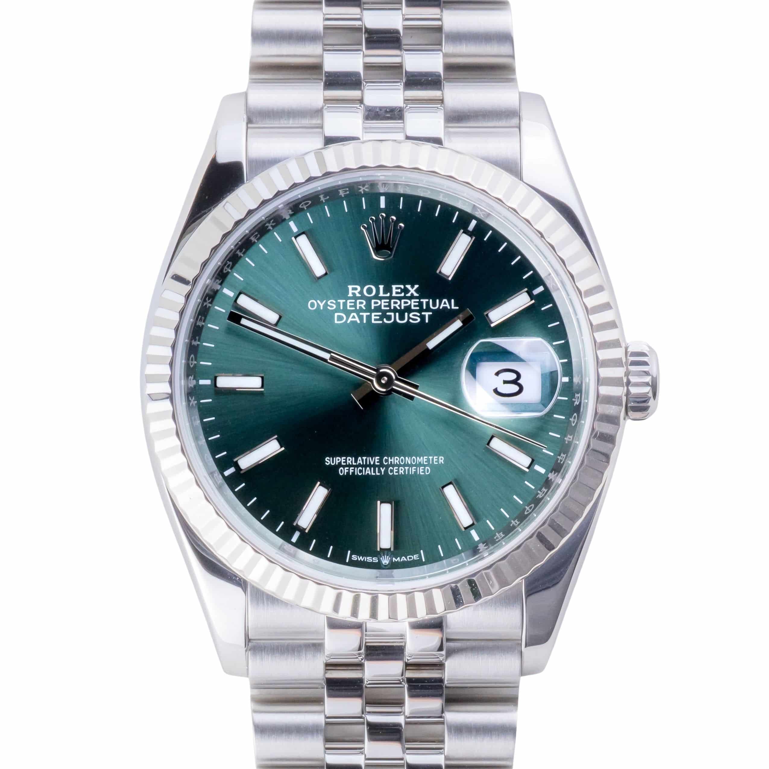 Rolex Datejust Mint Green 126234 2023 (Vollständiger Satz) 3 Rolex Datejust Mint Green 126234 2023 (Vollständiger Satz) – Bild 3