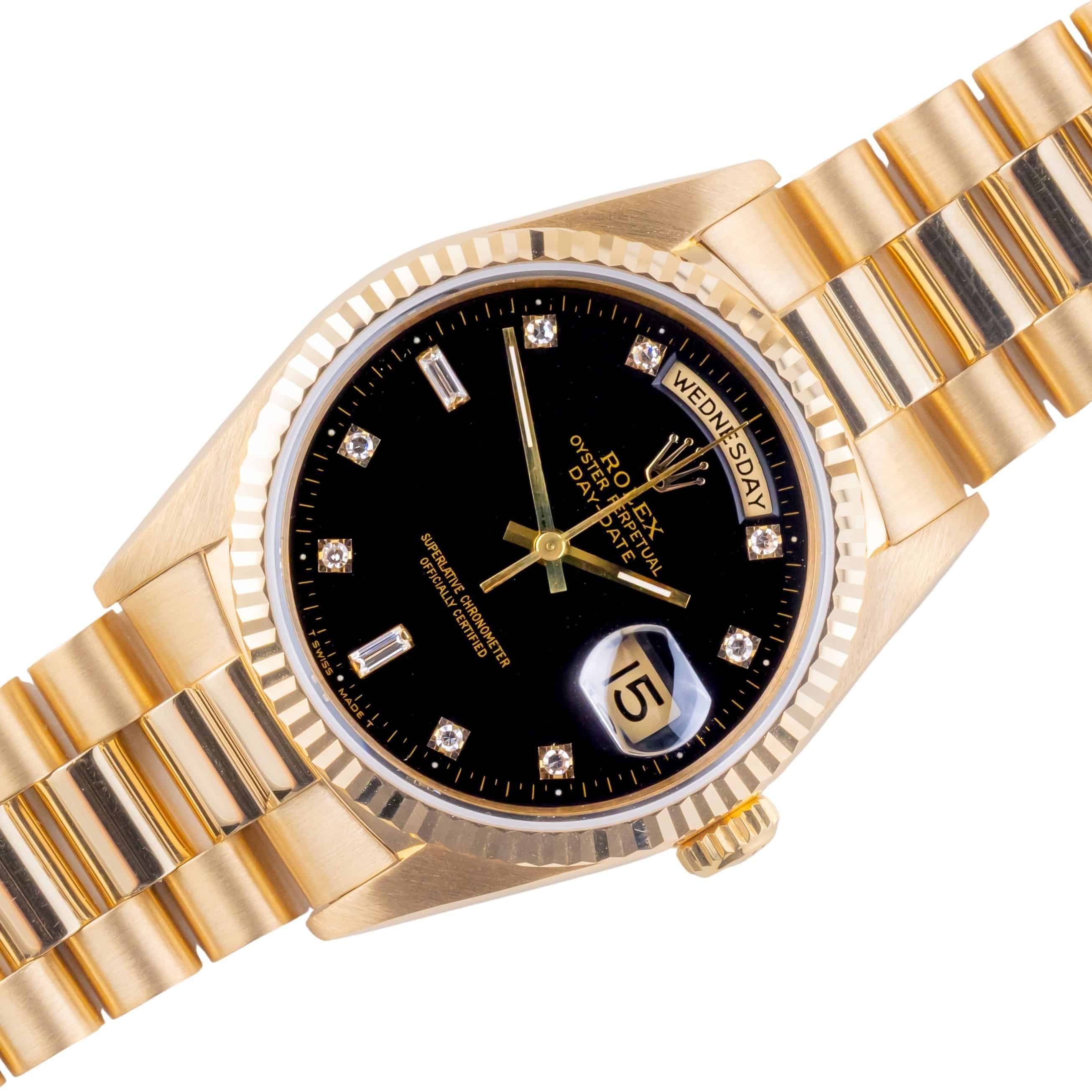 Rolex Day-Date Black Diamond 18238 1988 (Full Set) 1 rolex-day-date-18238-48